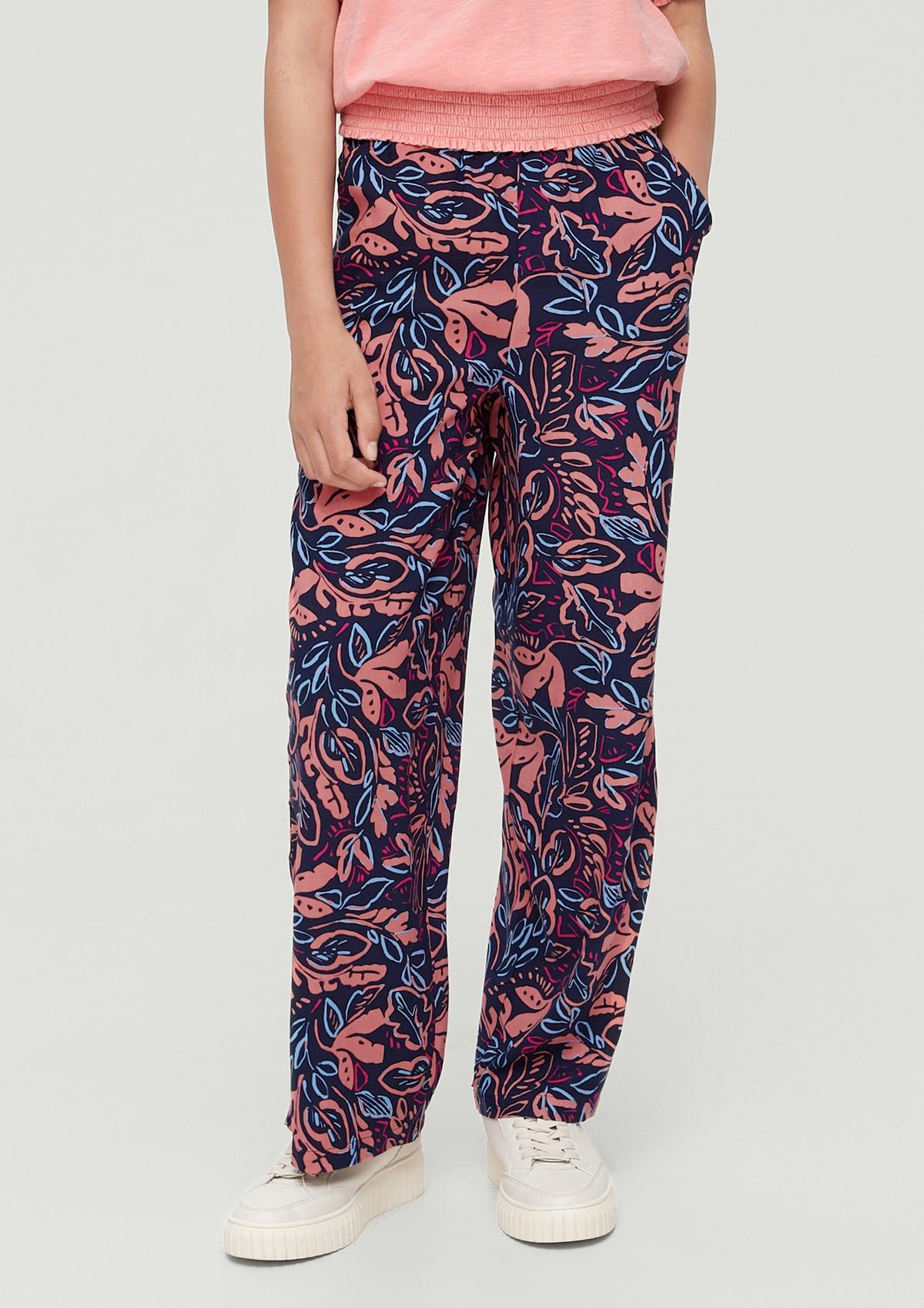 s.Oliver Loose fit: Viscose trousers