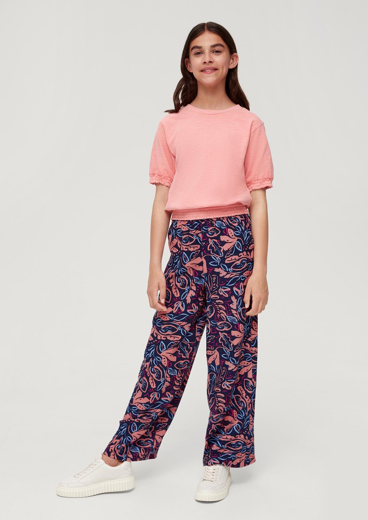 Loose fit: Viscose trousers