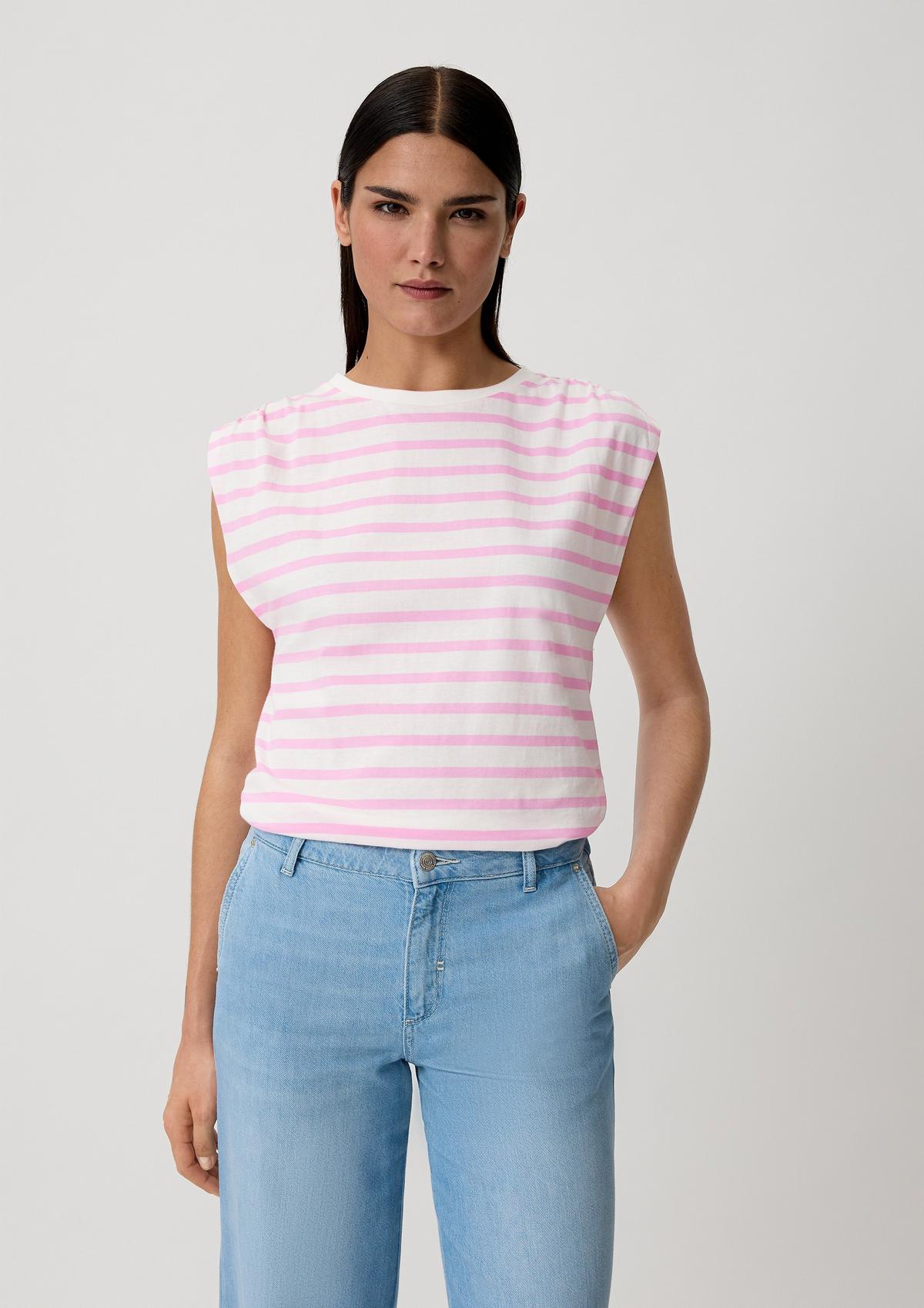 comma Striped jersey T-shirt