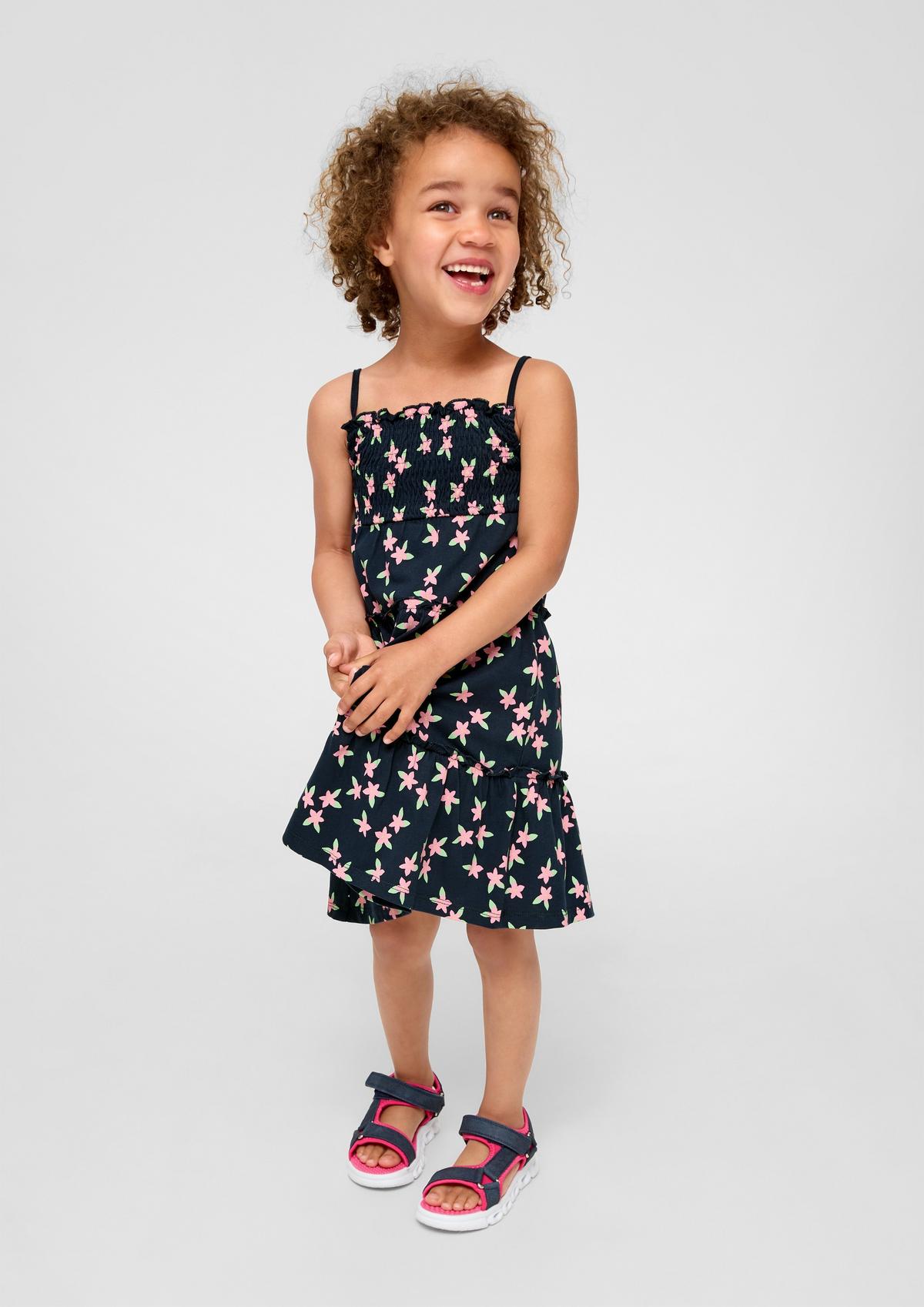 s.Oliver Dress with elasticated smocked detail
