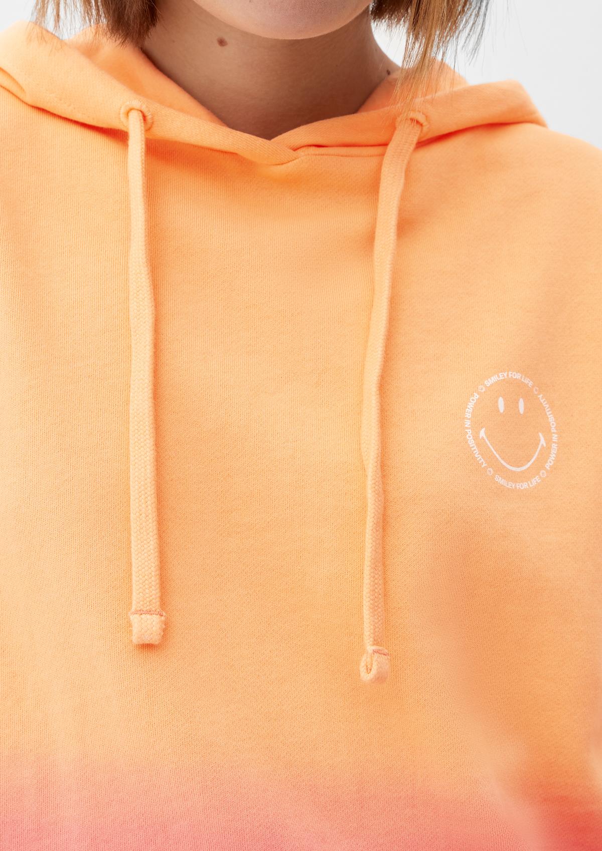 s.Oliver Short-sleeved sweatshirt with a Smiley® print
