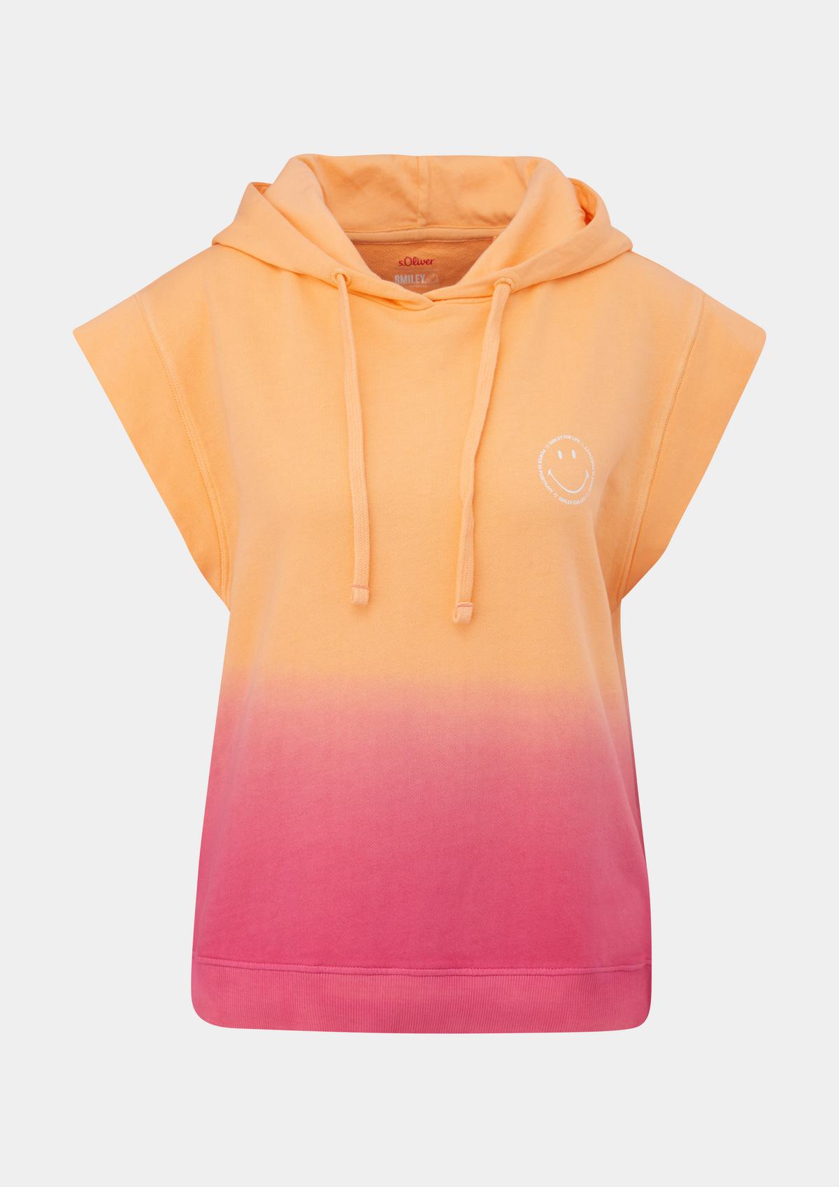 s.Oliver Short-sleeved sweatshirt with a Smiley® print