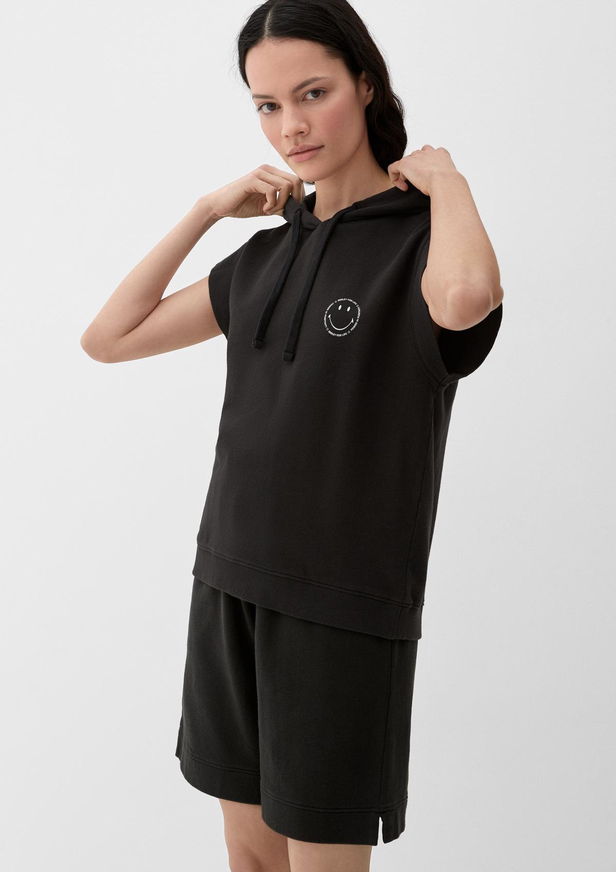 s.Oliver Sweatshirt met korte mouwen en smiley®-print