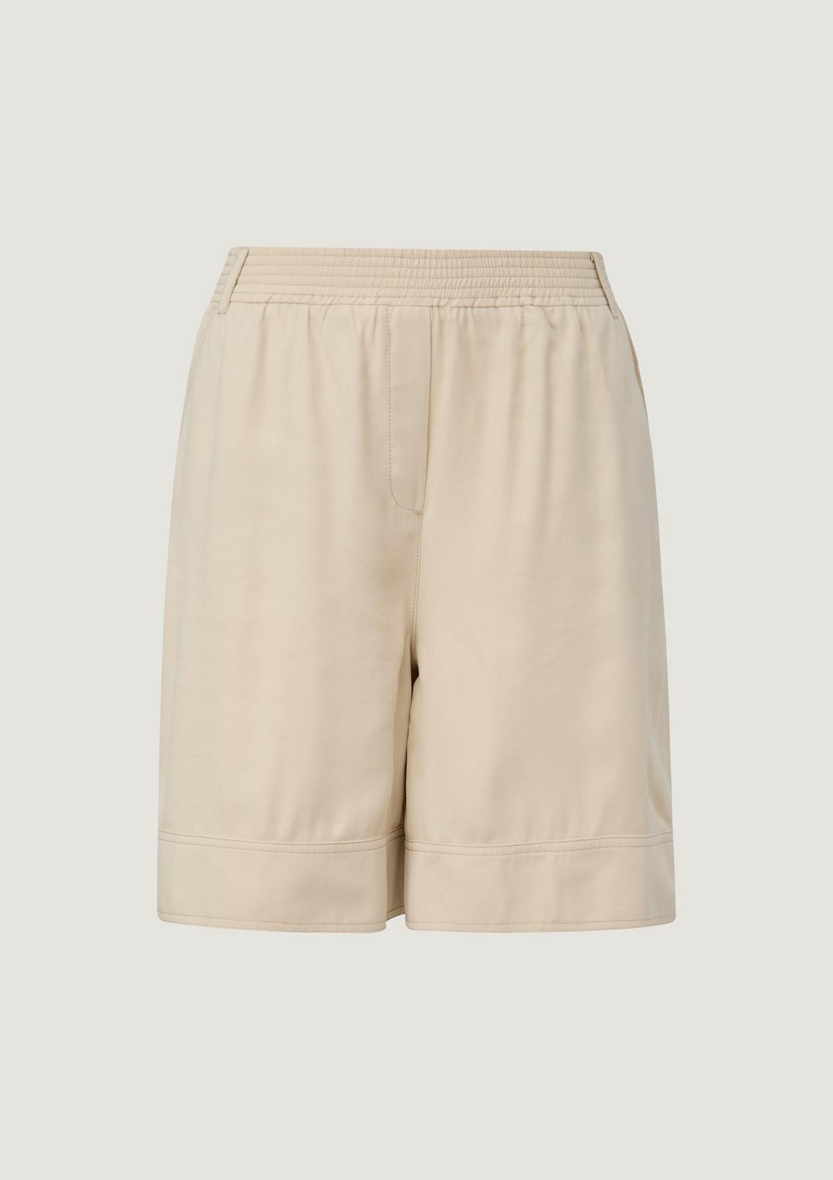 comma Loose: Shorts aus Twill