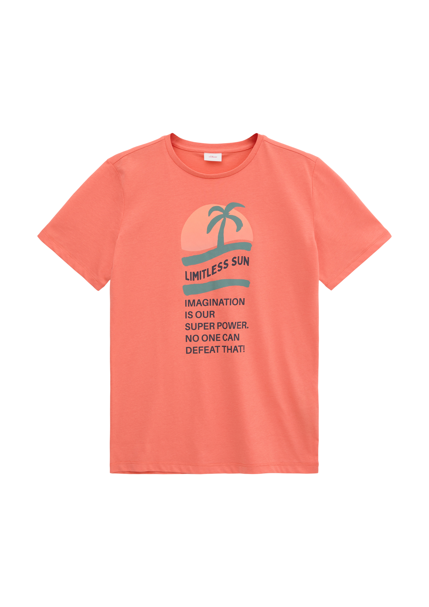 s.Oliver - T-Shirt aus reiner Baumwolle, Jungen, Orange