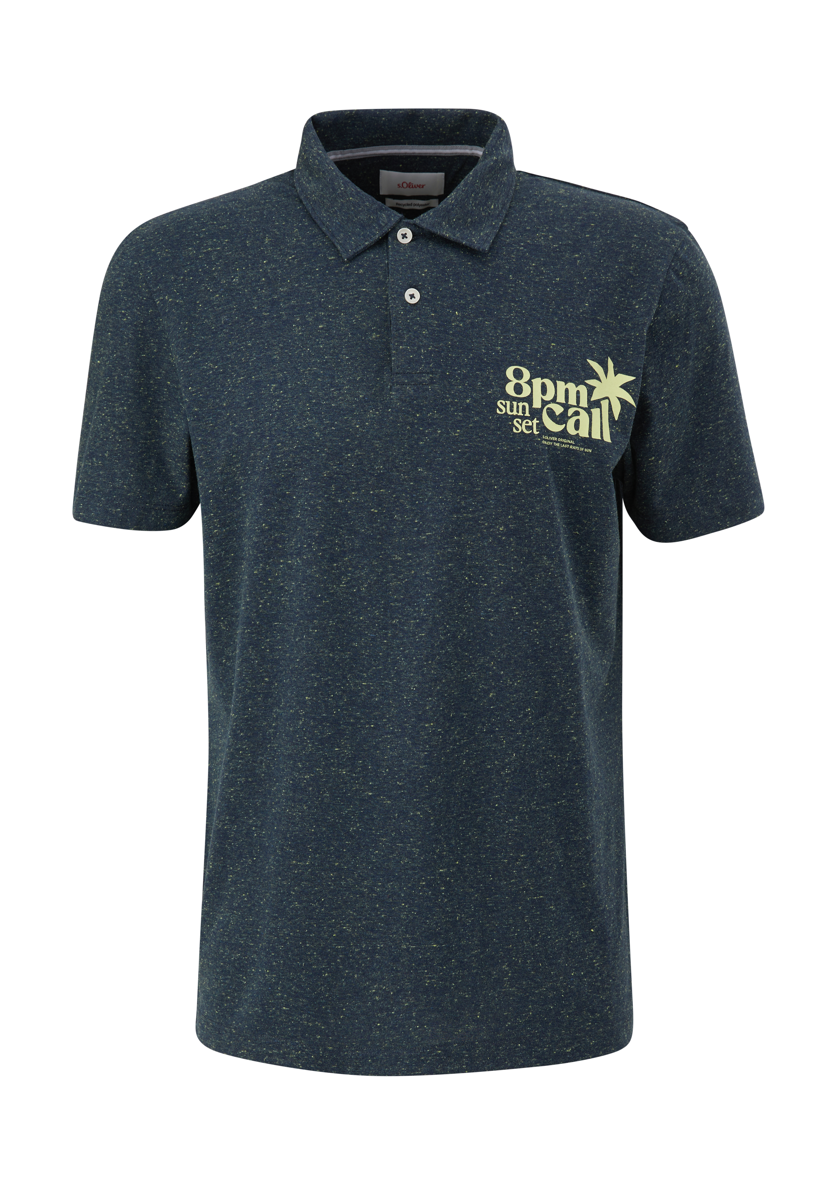 s.Oliver Meliertes Poloshirt