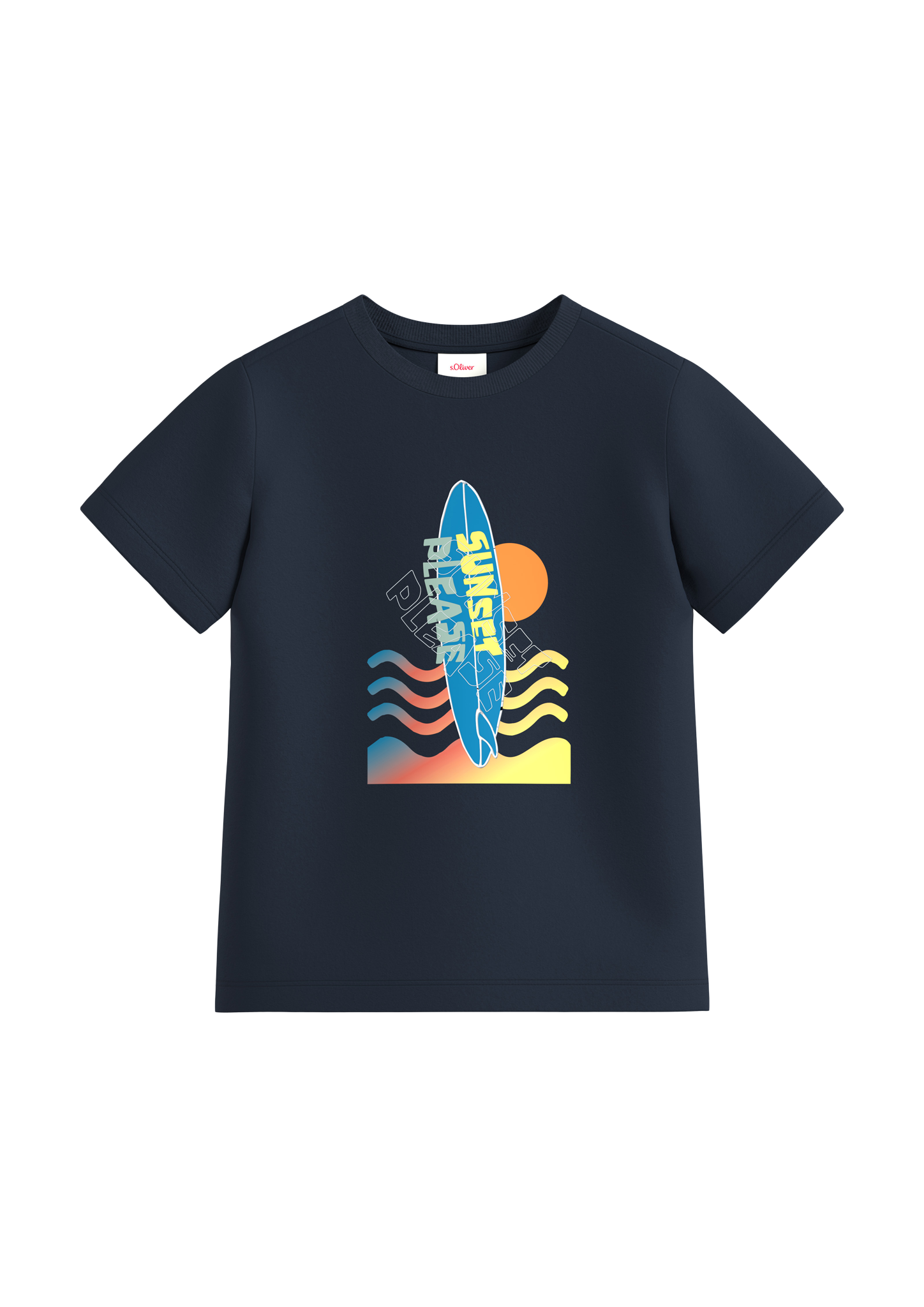 s.Oliver - T-Shirt aus Baumwolle, Kinder, blau