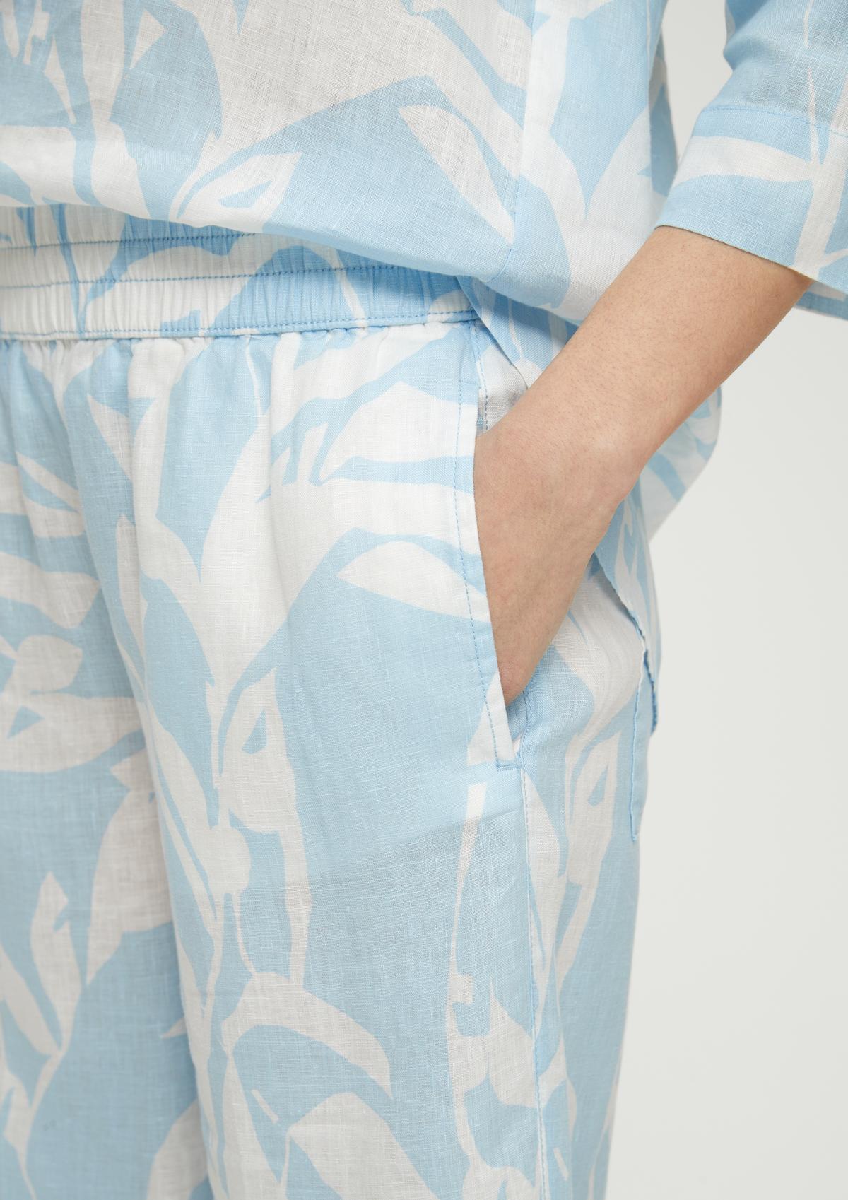 s.Oliver Relaxed: broek met print all-over