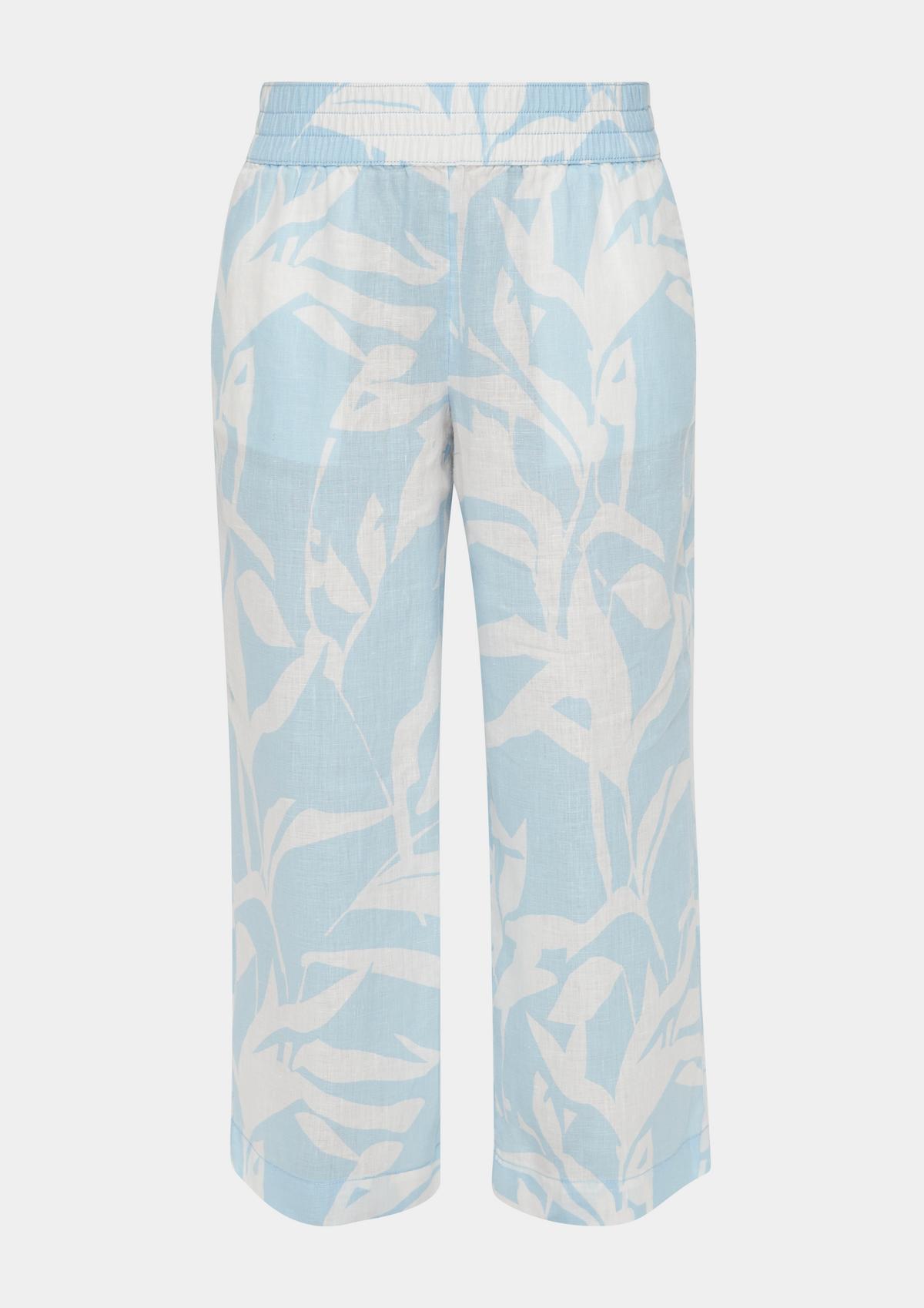 s.Oliver Relaxed fit: trousers with an all-over print
