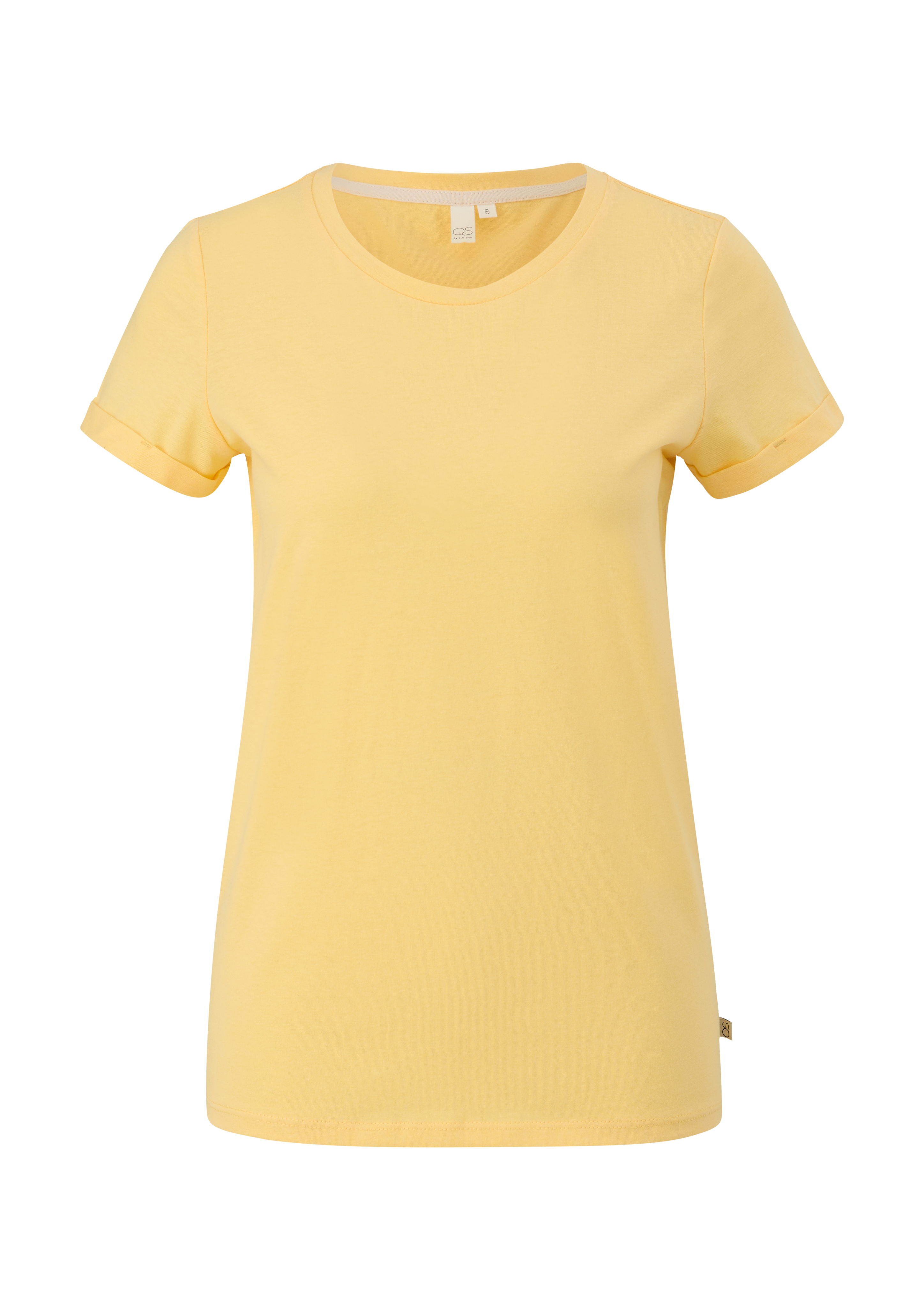 QS - T-Shirt aus Baumwolle, Damen, gelb