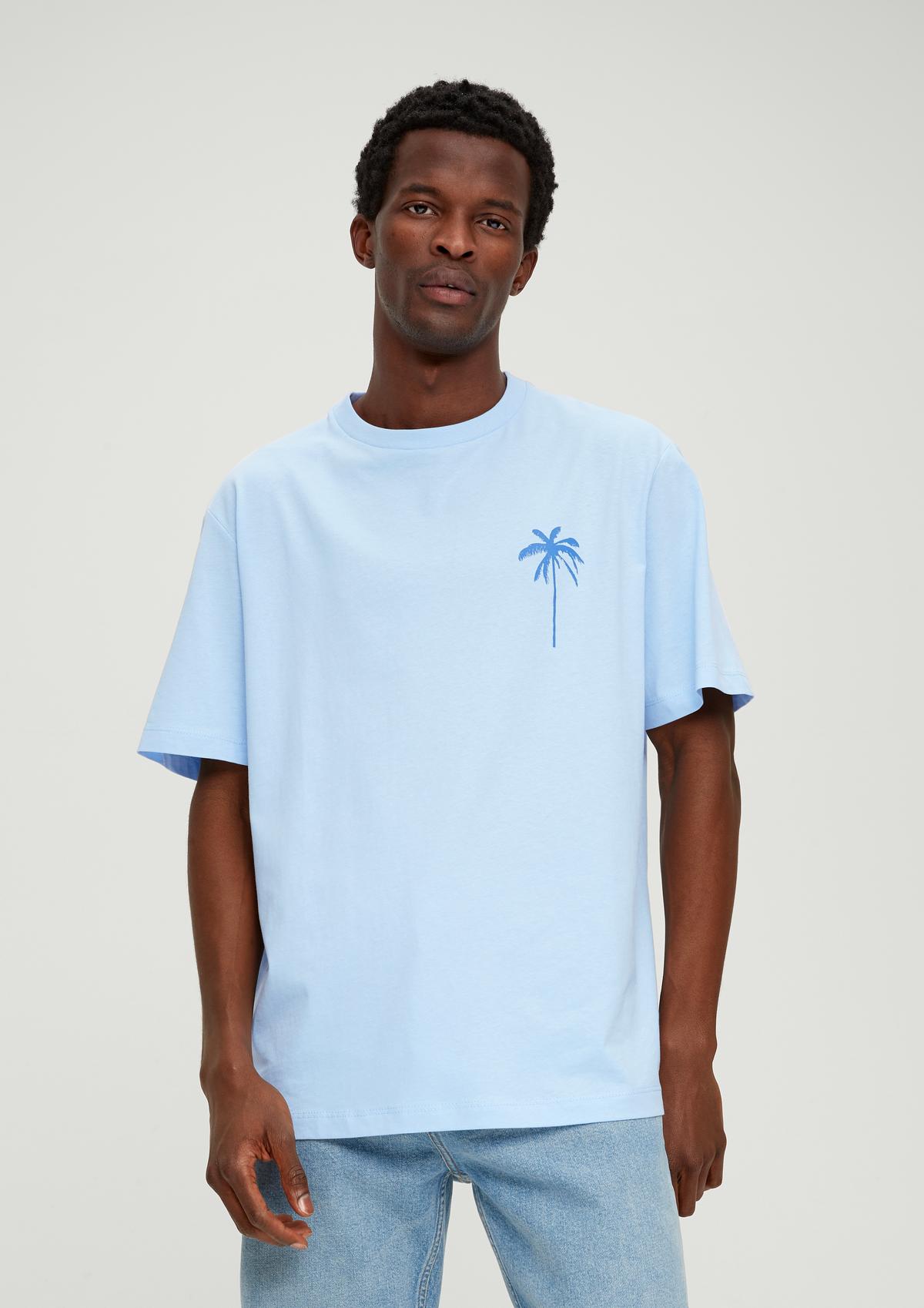 s.Oliver Regular: bavlnené tričko s potlačou na chrbte