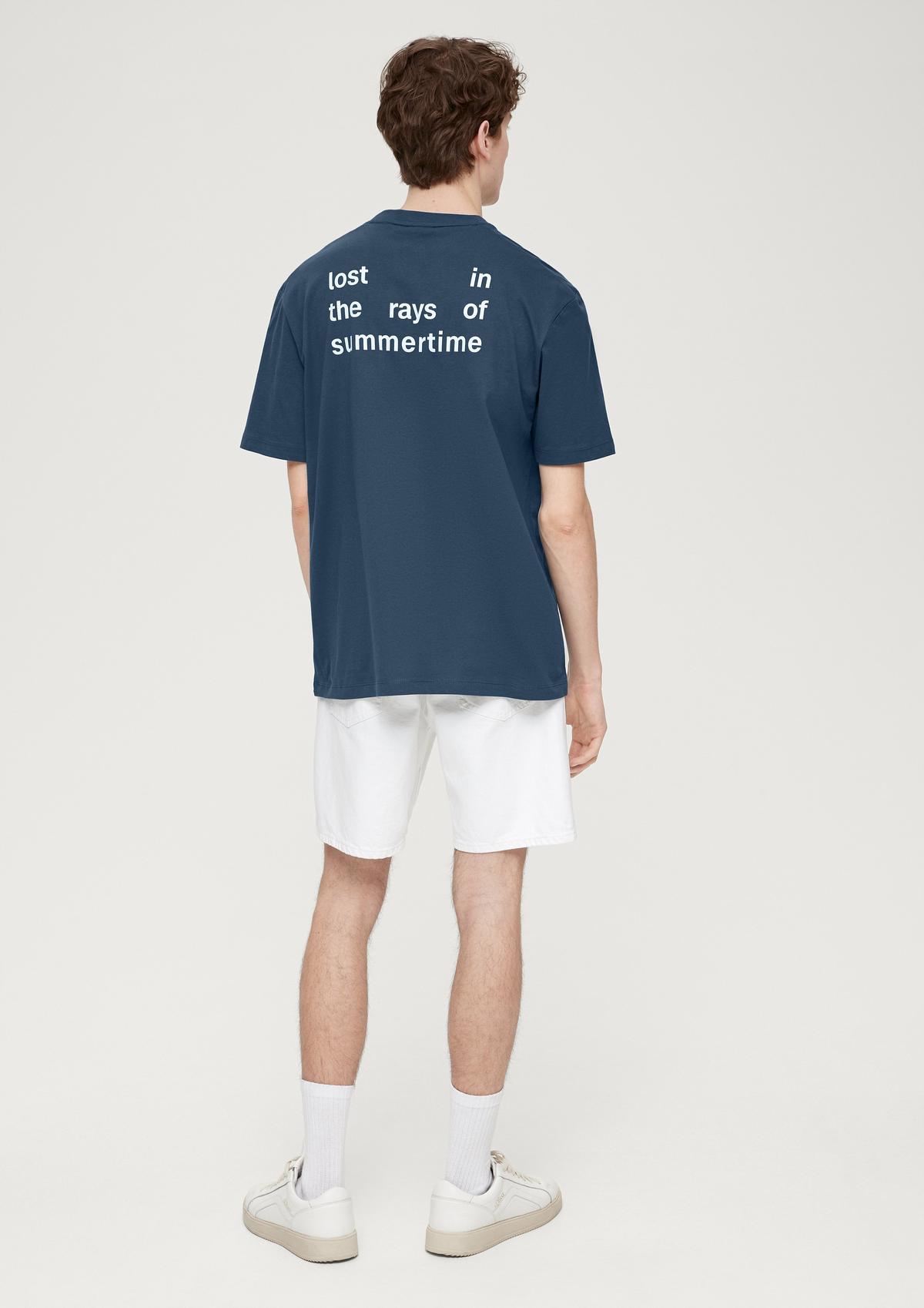 s.Oliver T-shirt en coton à imprimé dans le dos
