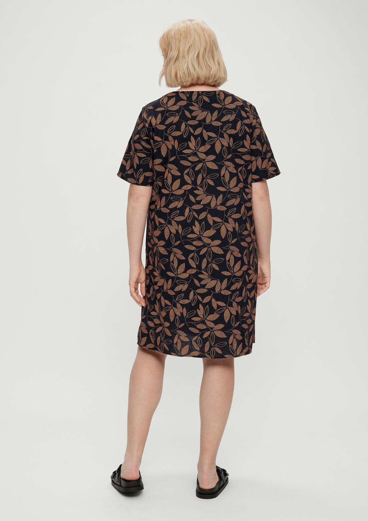 s.Oliver Cotton dress with an all-over print