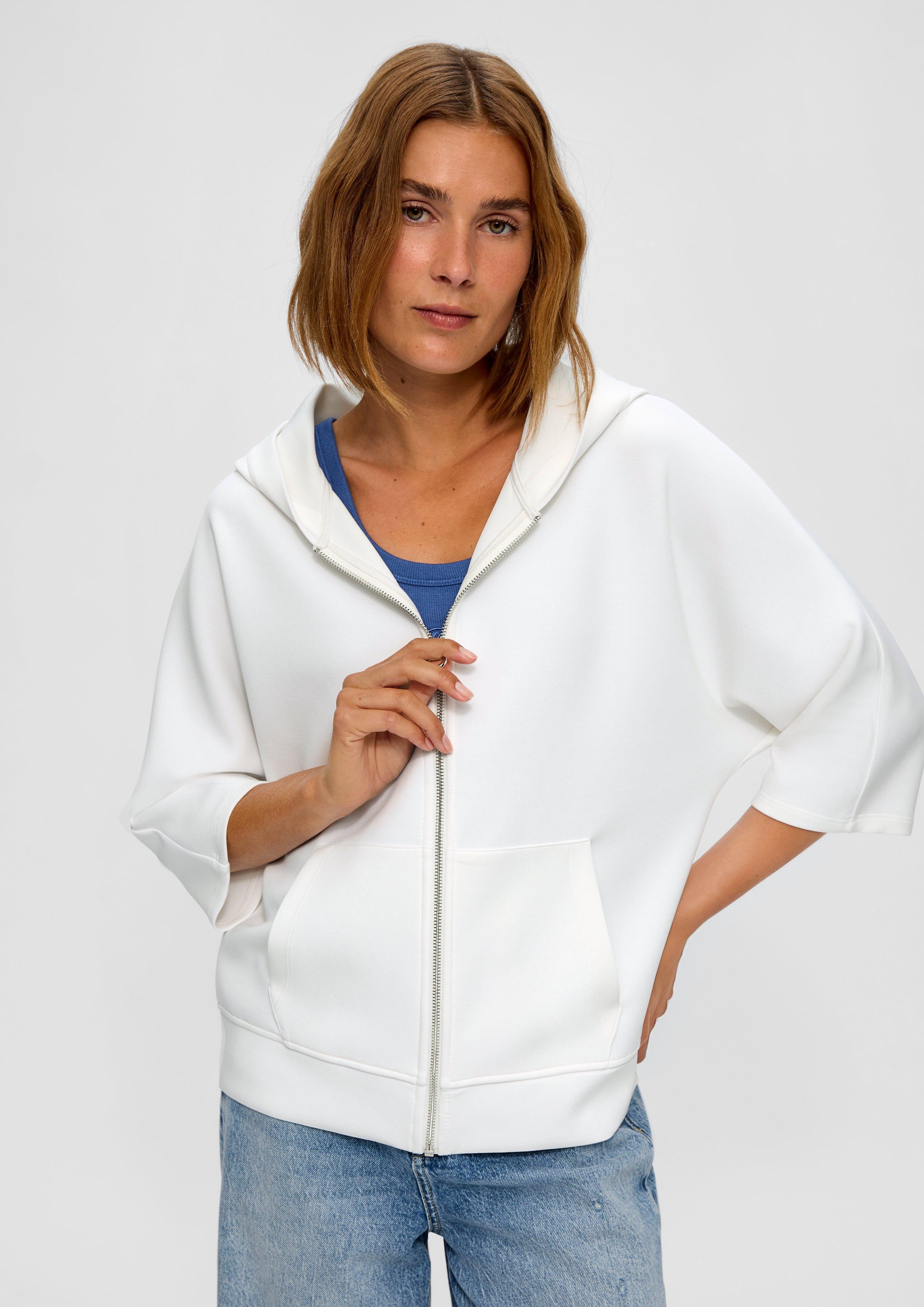 Sweatshirt Jacke ecru s.Oliver