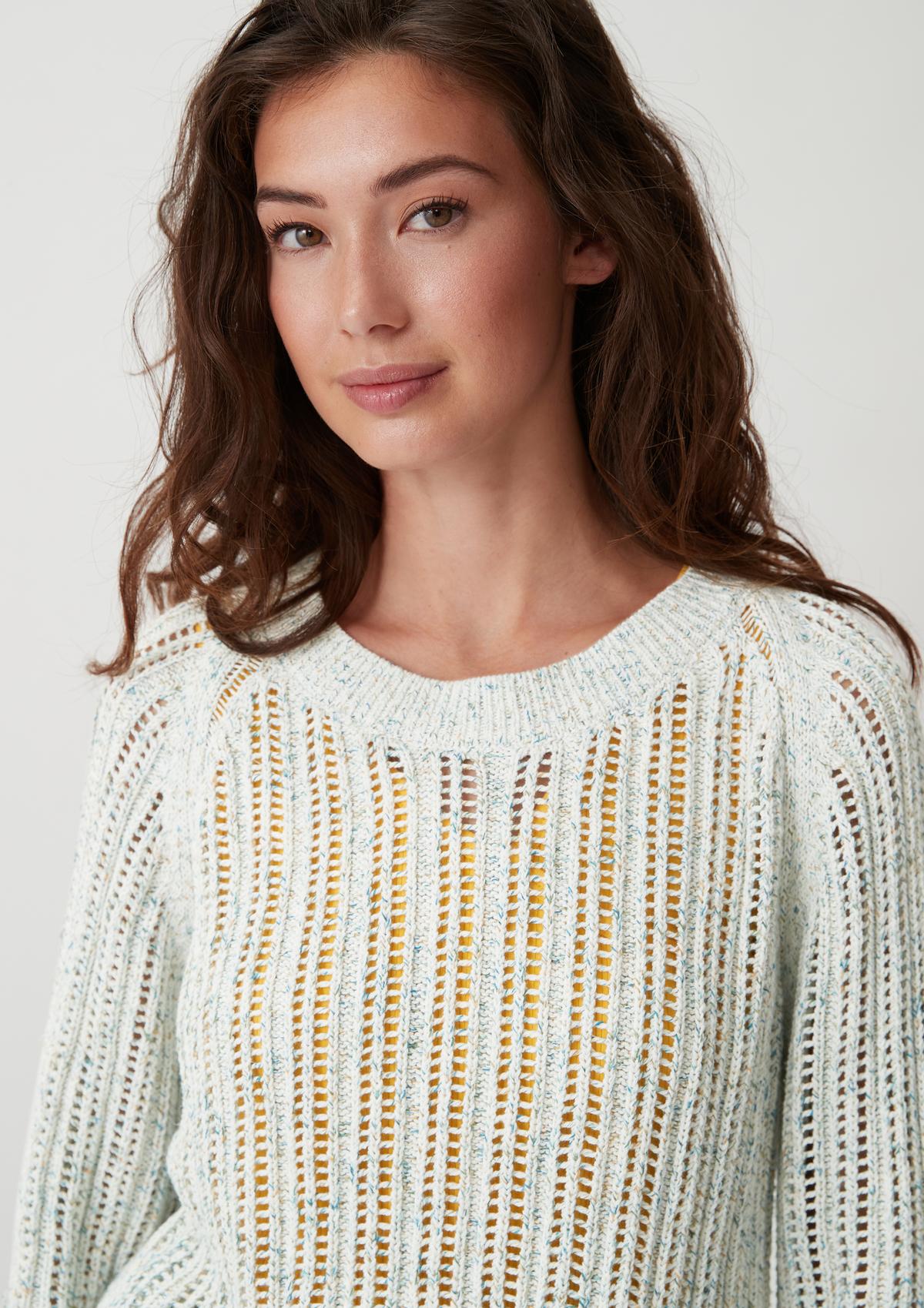 comma Knitted jumper made of cotton