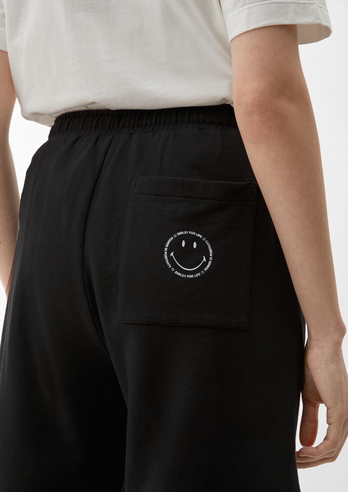 s.Oliver Relaxed: Sweatshorts mit Smiley®-Print