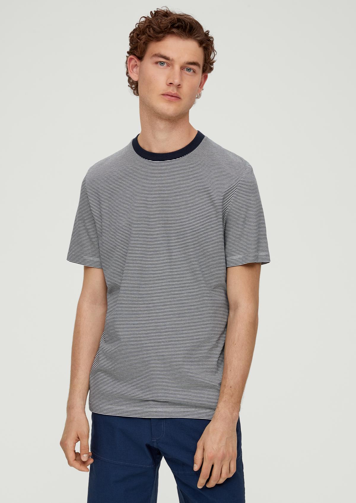 s.Oliver T-shirt en modal mélangé à rayures
