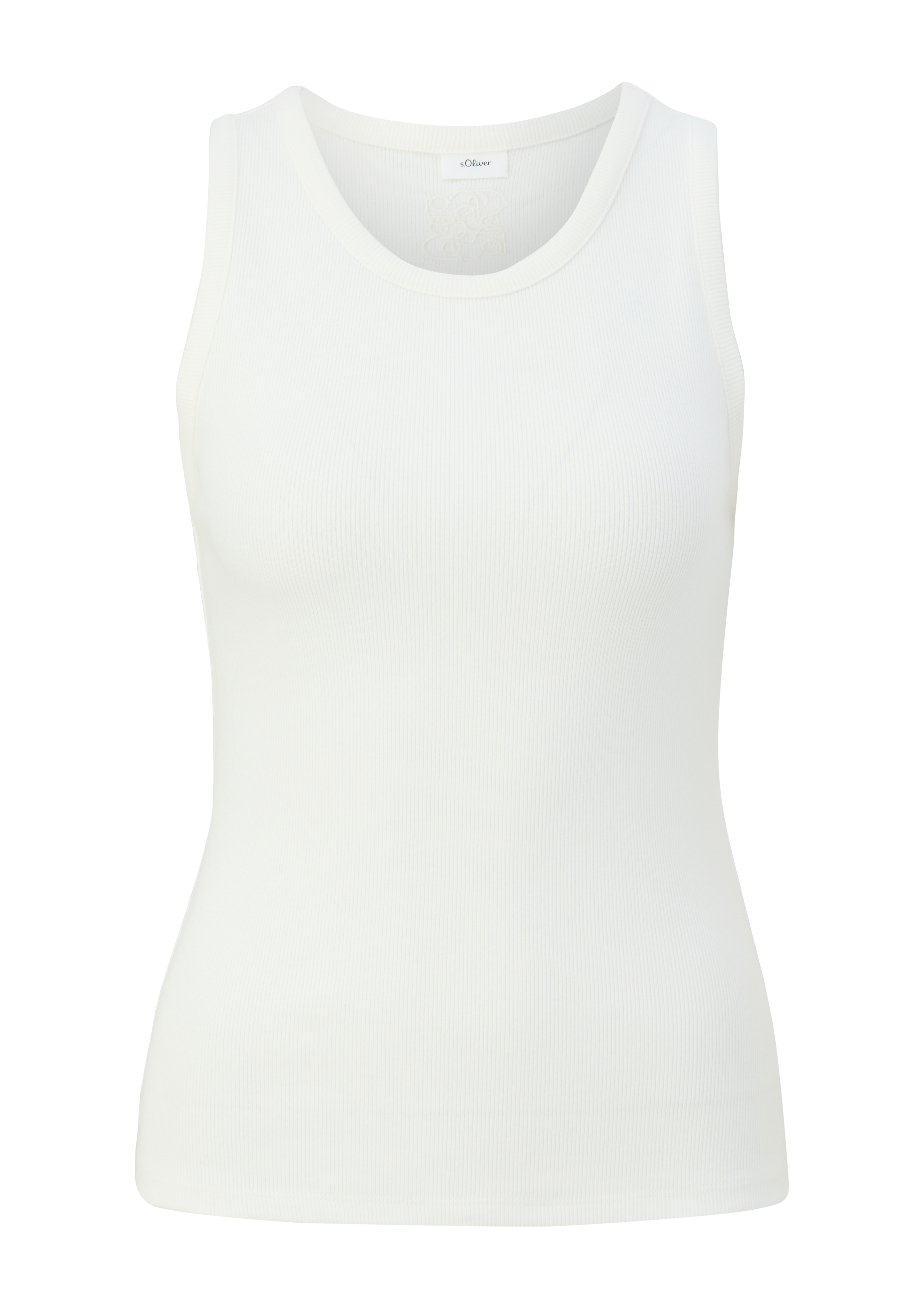 s.Oliver - Tanktop in Rippstrick, Damen, creme