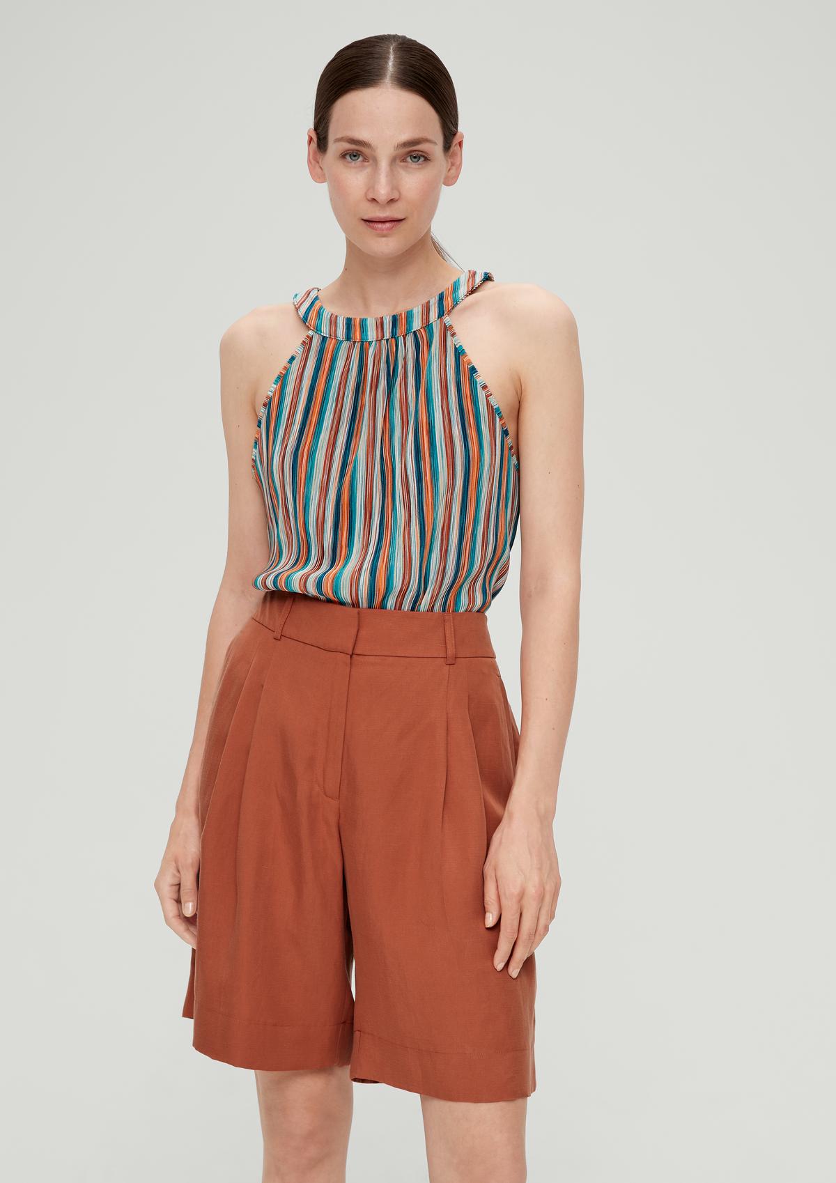 s.Oliver Regular fit: Shorts with waist pleats