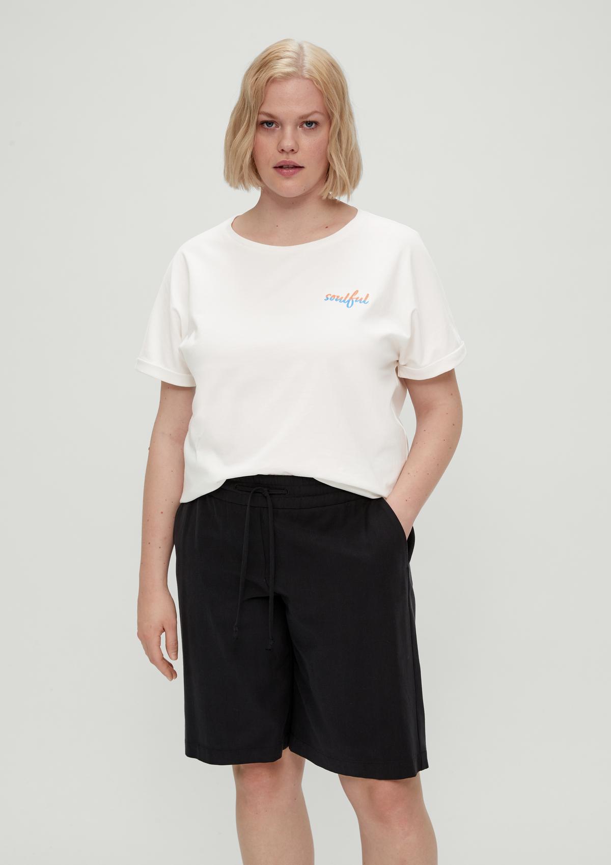 s.Oliver Cotton top with embroidery