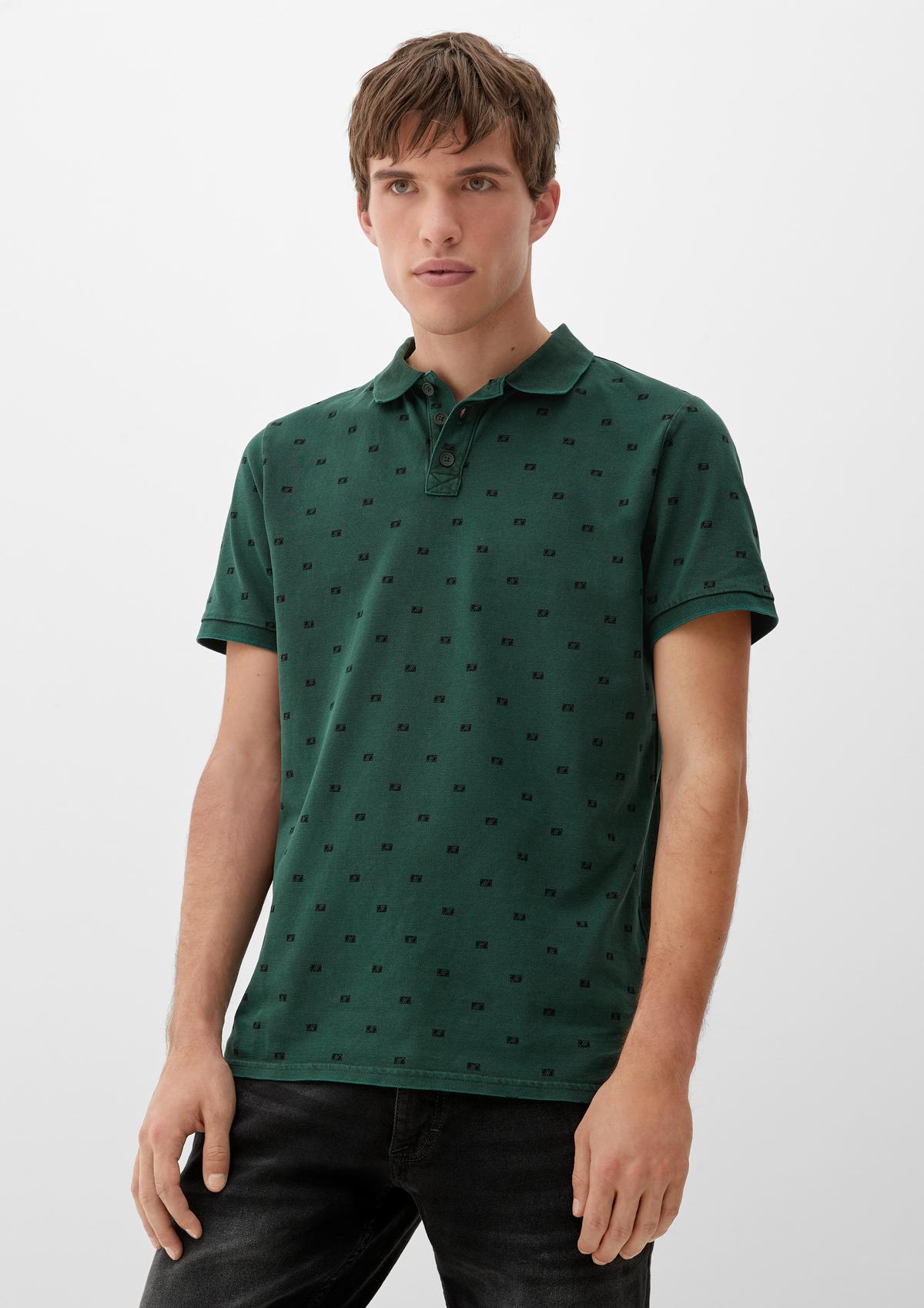 s.Oliver Poloshirt mit Muster-Print