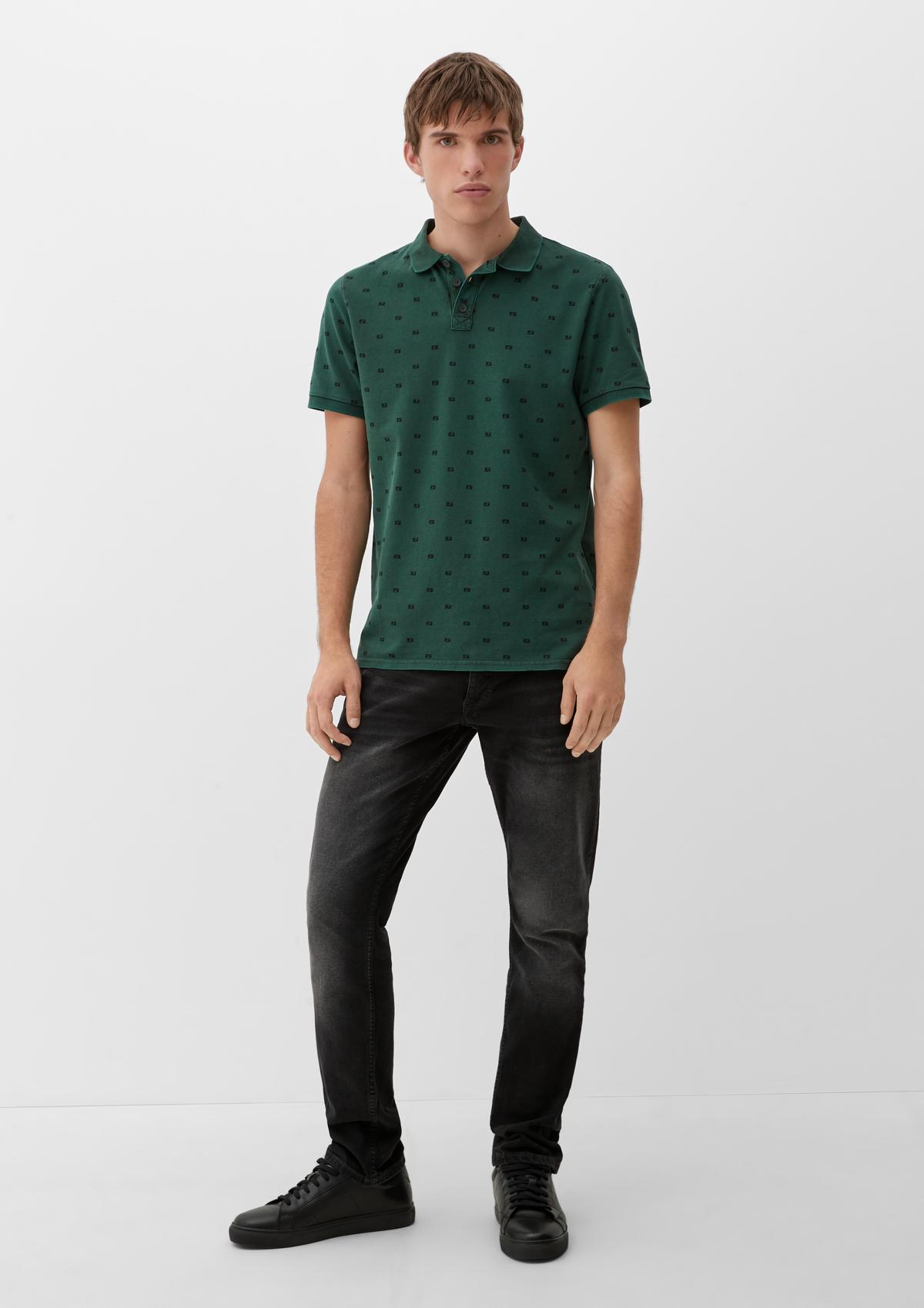 s.Oliver Poloshirt mit Muster-Print