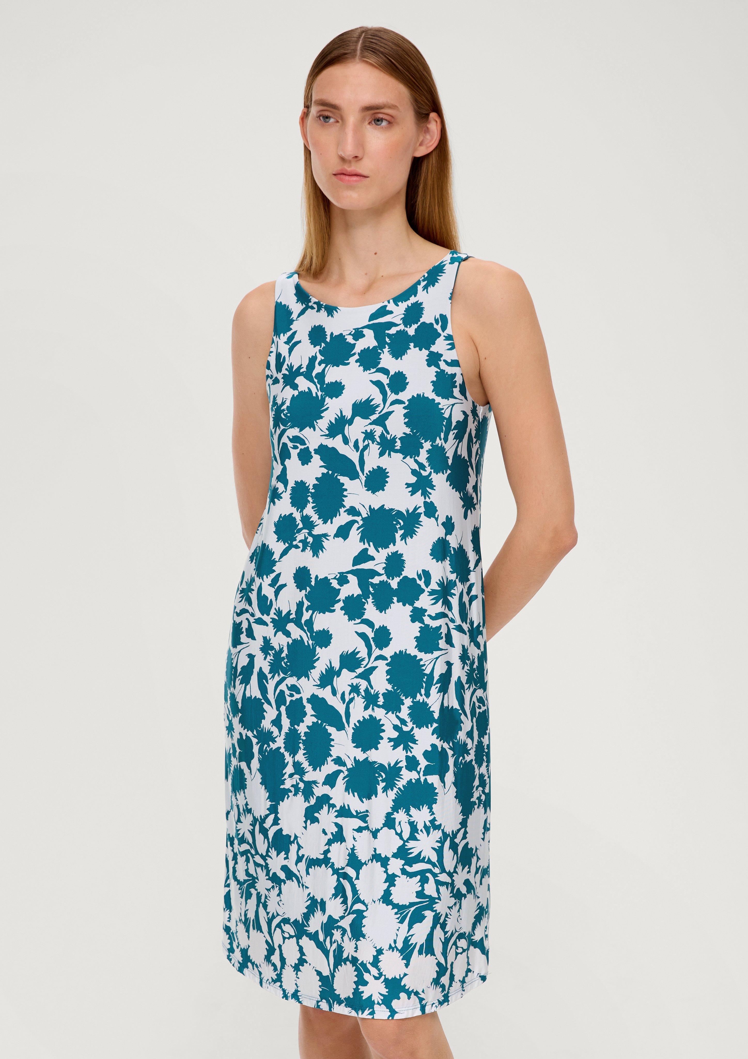 Stretch viscose jersey dress - turquoise | s.Oliver