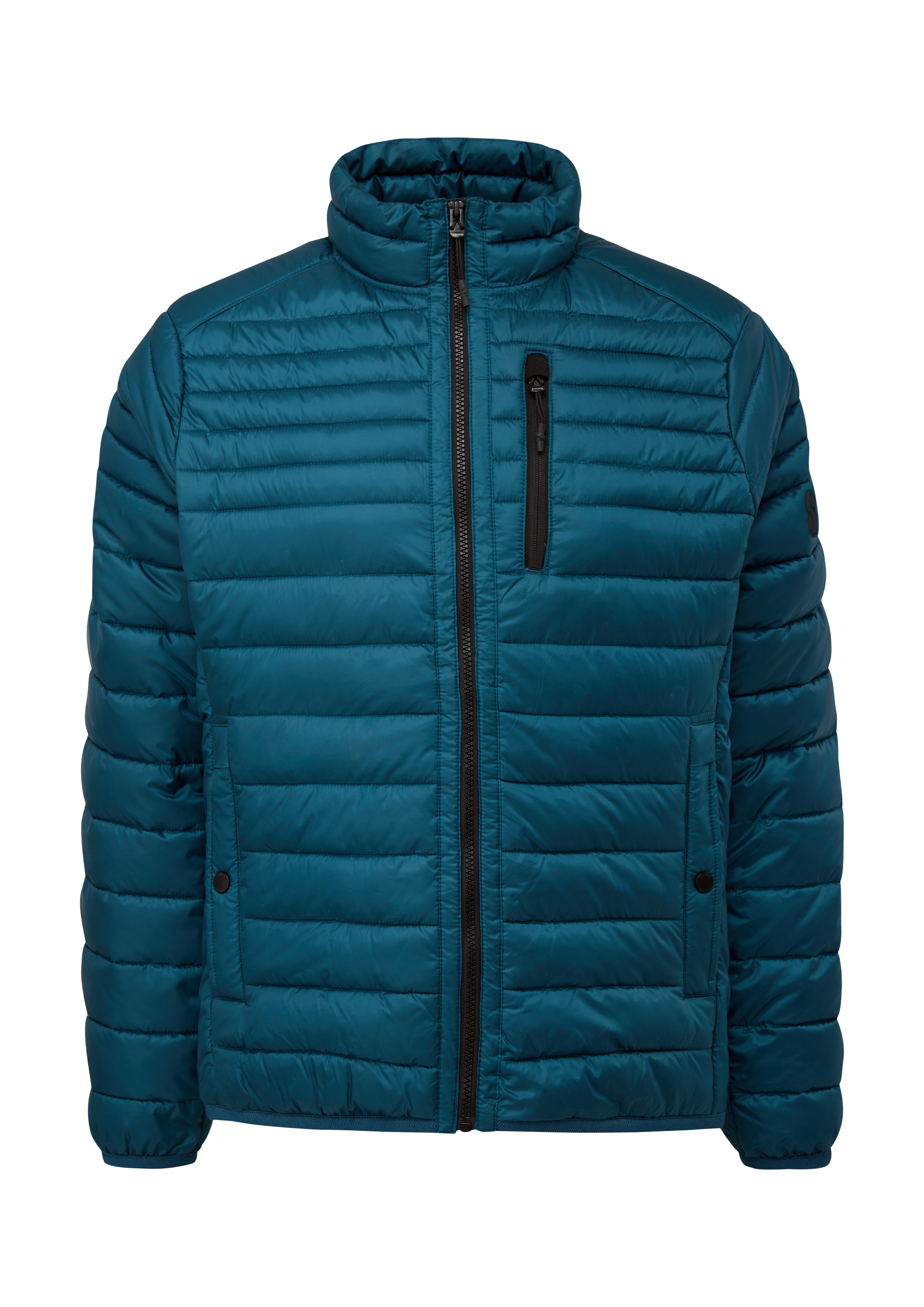 s.Oliver - Steppjacke mit Label-Patch, Herren, Blau