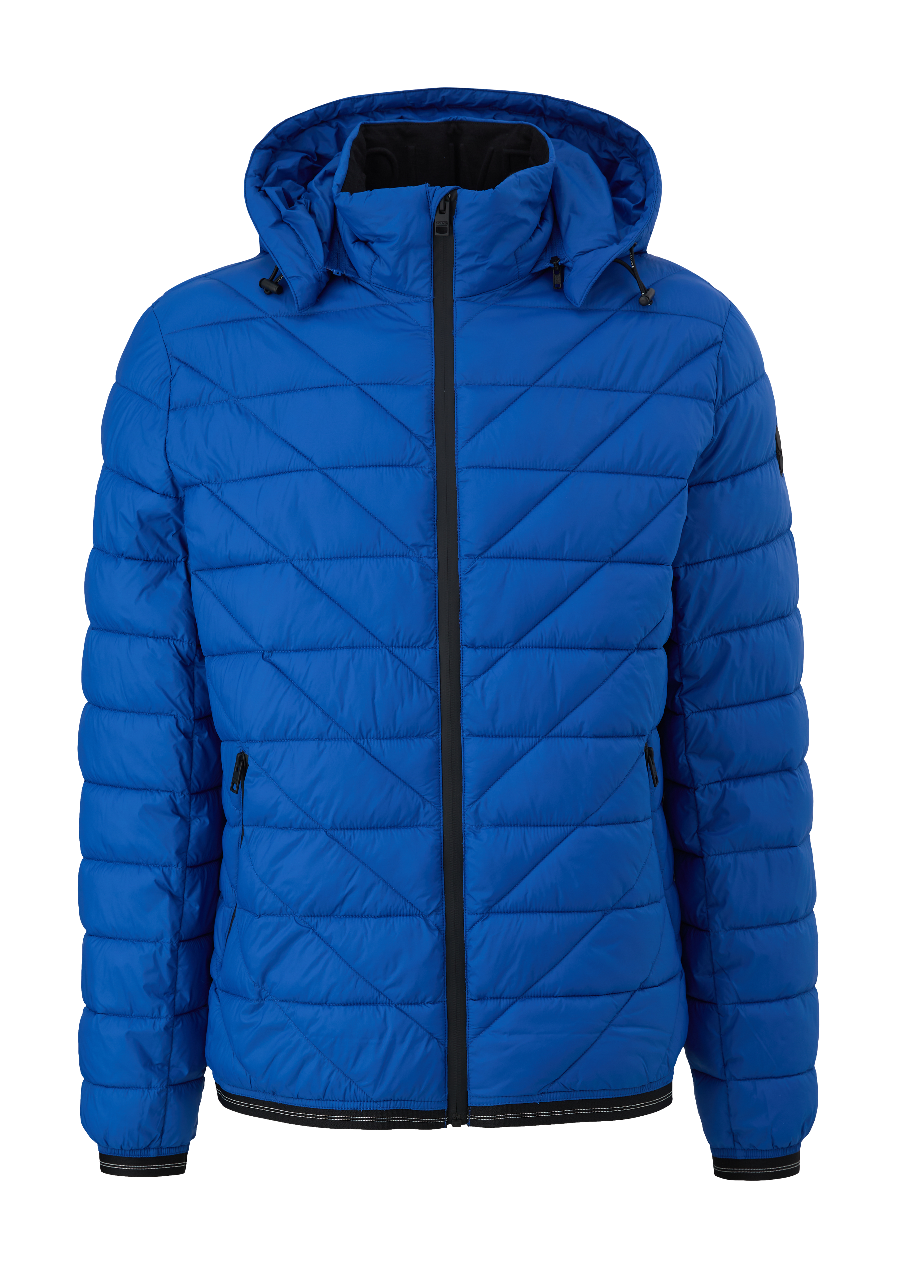 s.Oliver - Steppjacke mit Kontrast-Details, Herren, blau