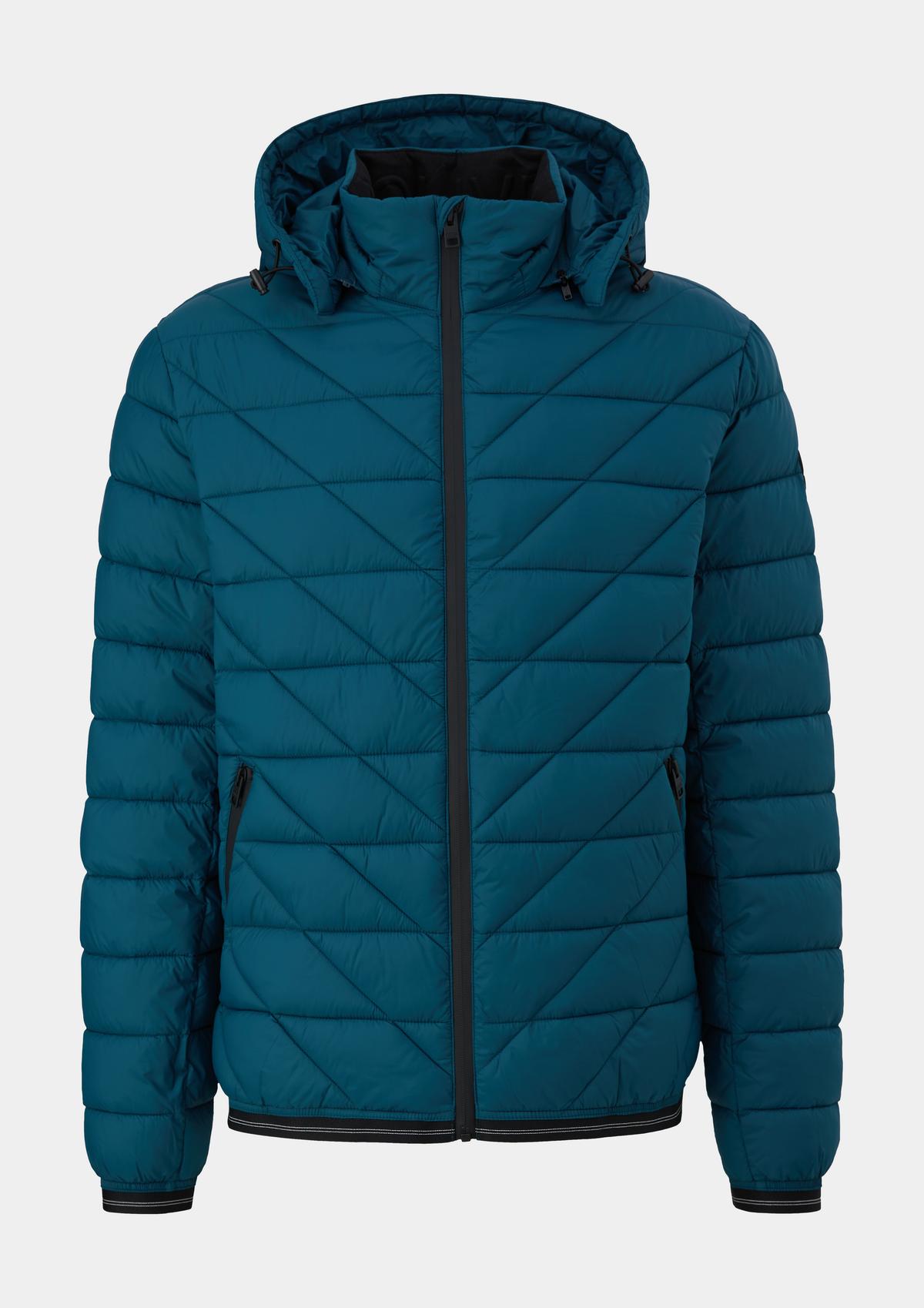 s.Oliver Quilted jacket with contrasting details