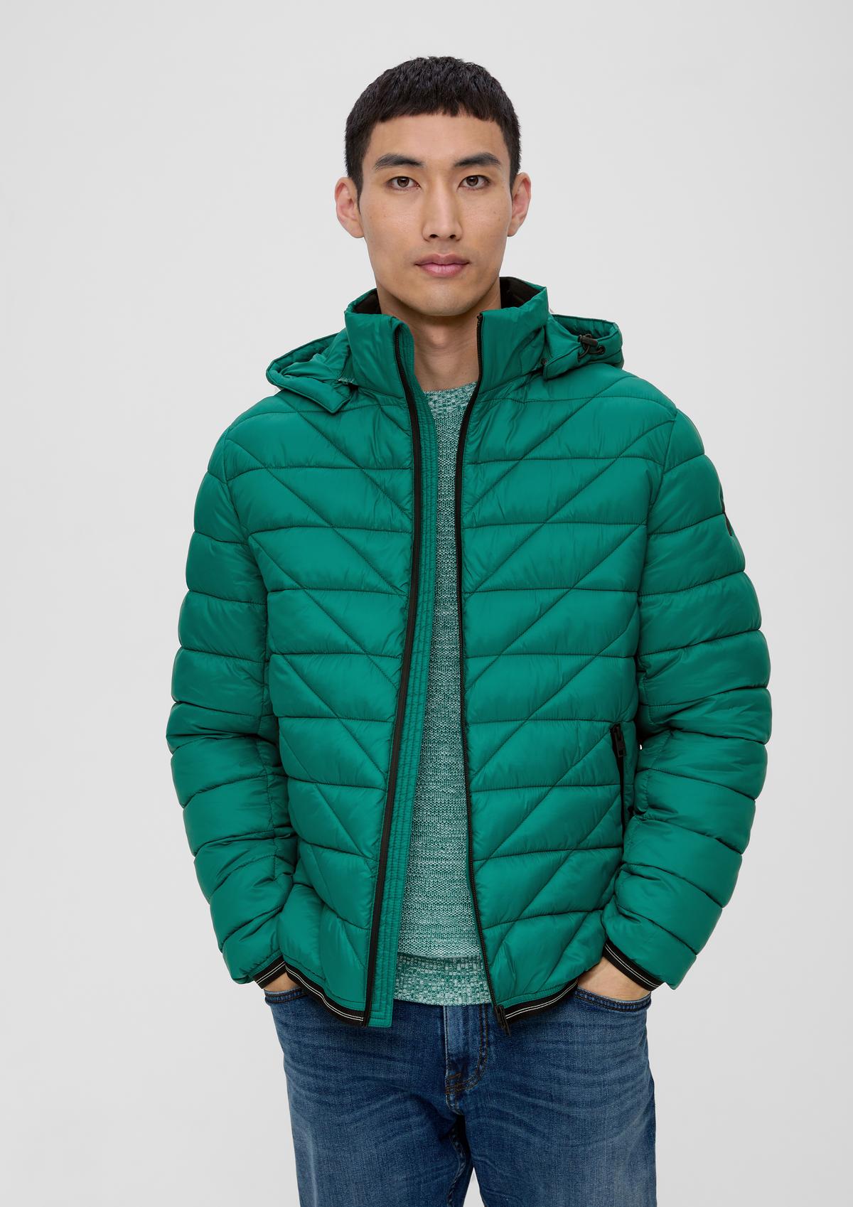 Quilted jacket with contrasting details