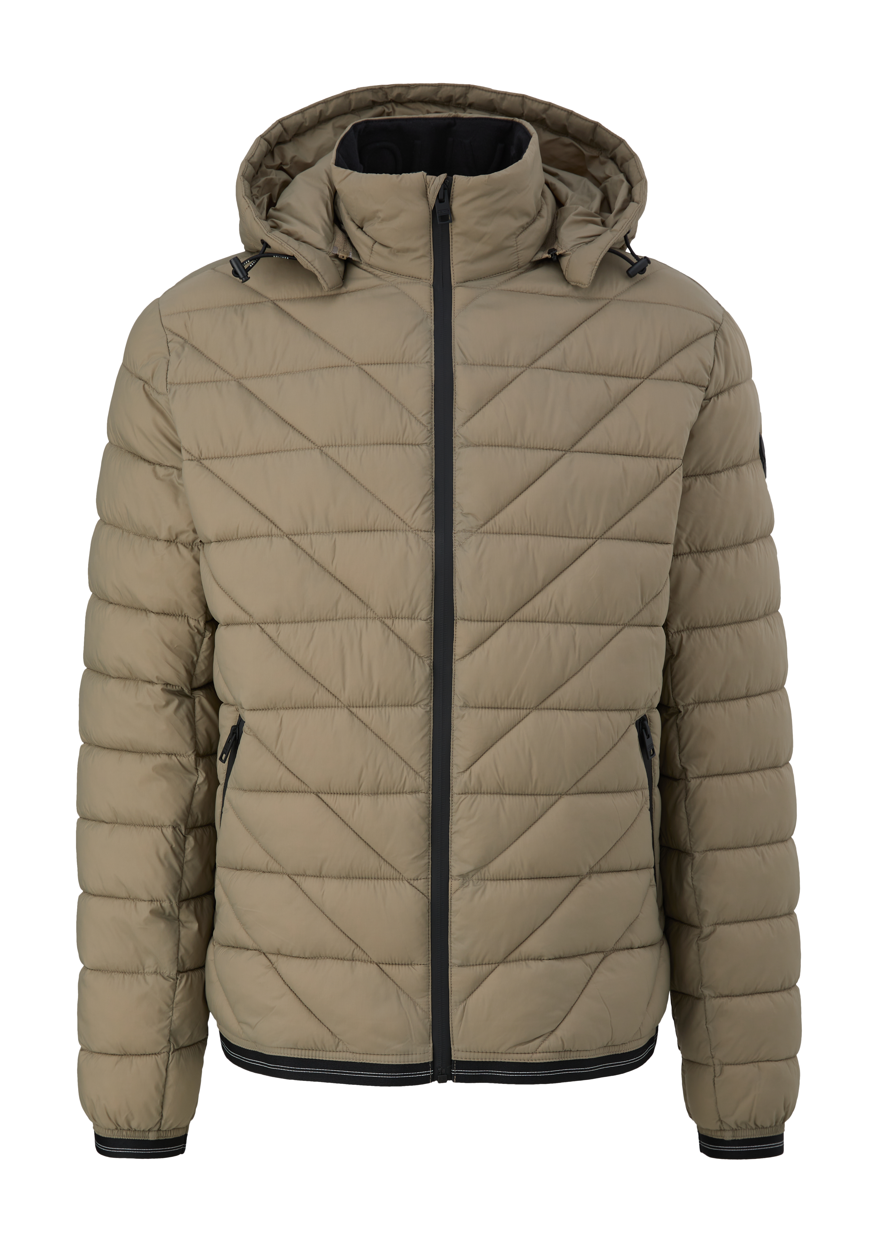 s.Oliver - Steppjacke mit Kontrast-Details, Herren, braun