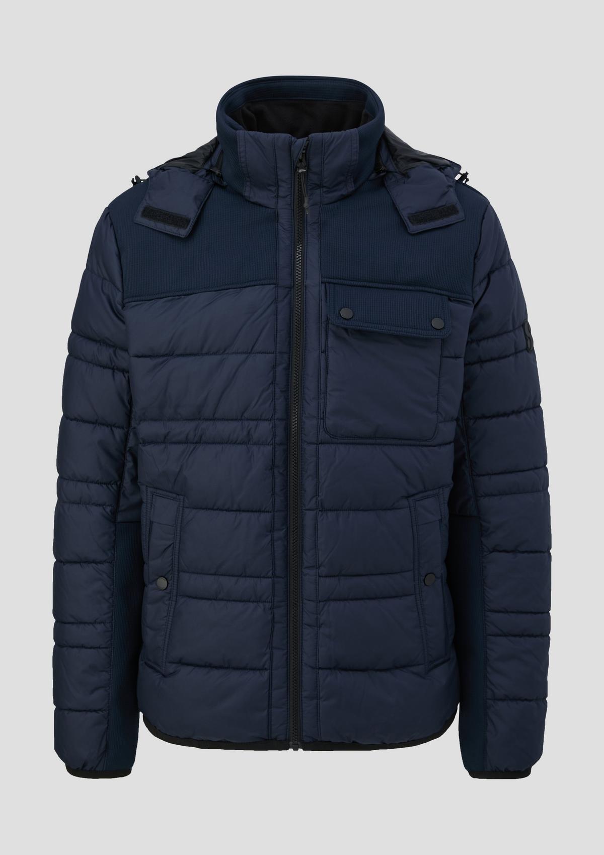 s.Oliver Quilted jacket in a mix of materials