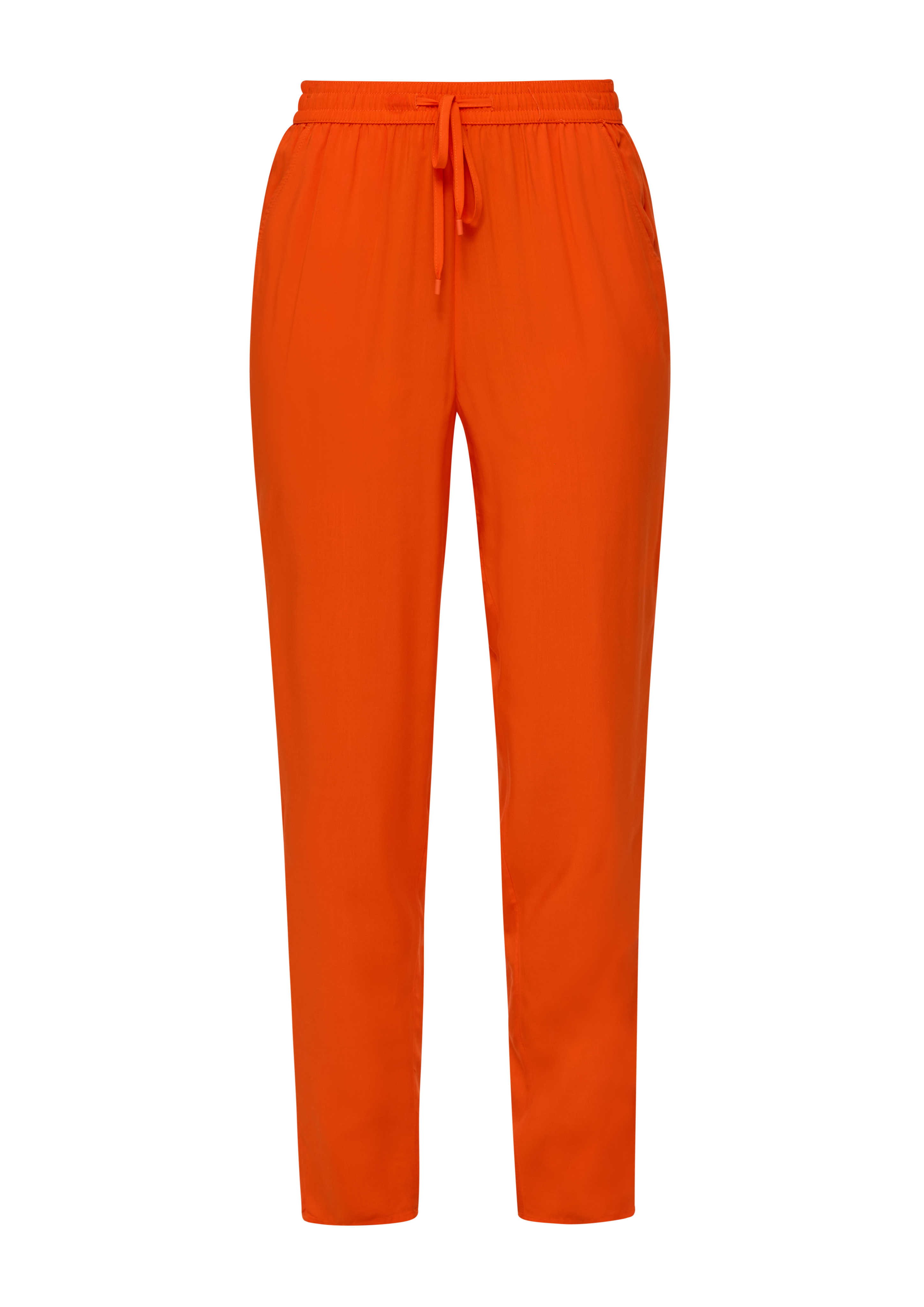 tracksuit bottoms made of viscose dark orange s.Oliver