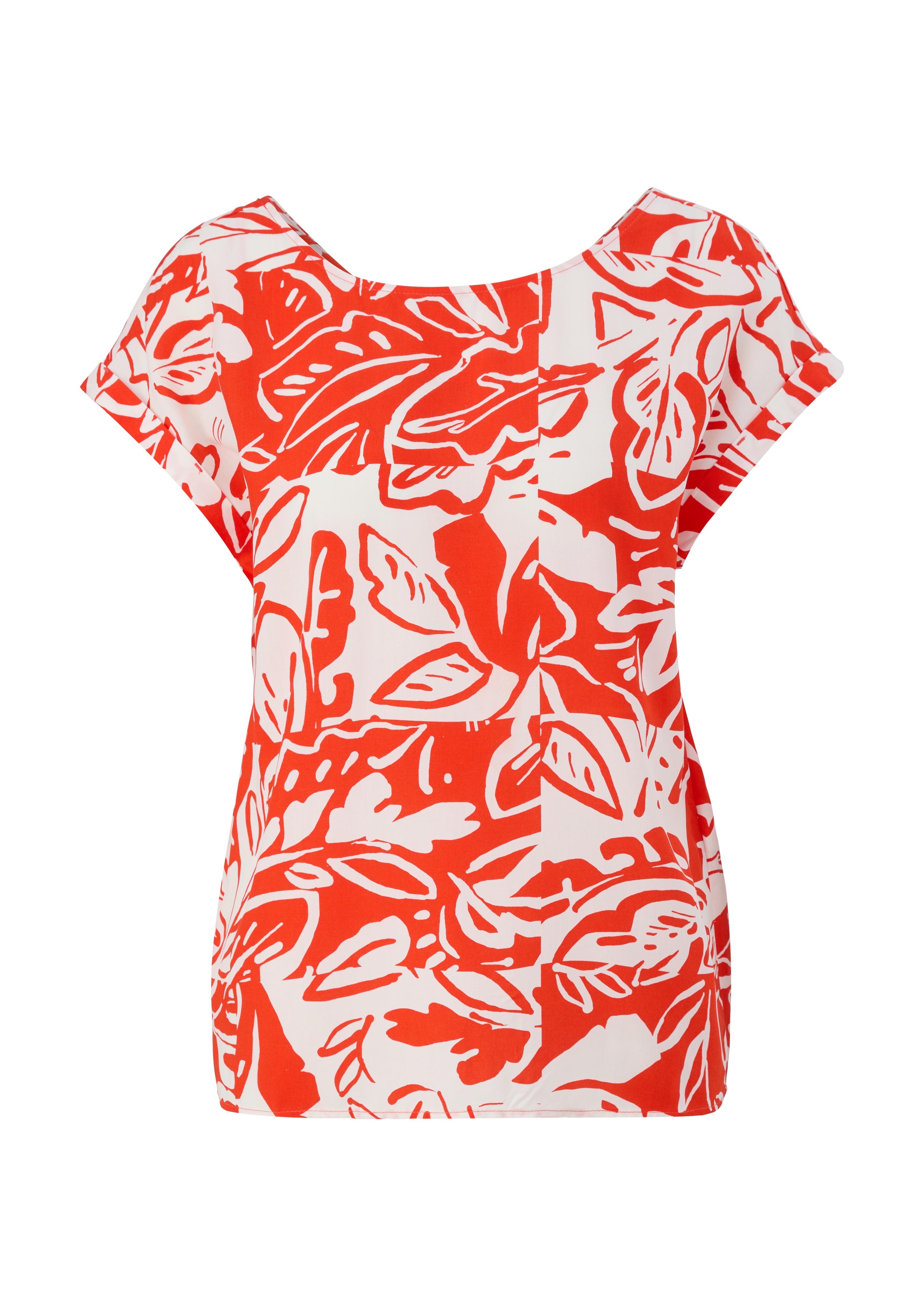 Thumbnail - s.Oliver - Viskosebluse mit Rückenausschnitt, Damen, Orange