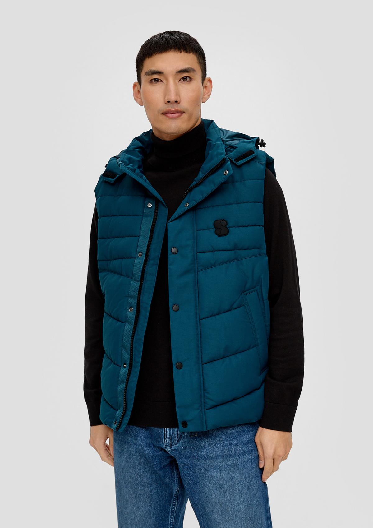 s.Oliver Quilted body warmer with detachable hood