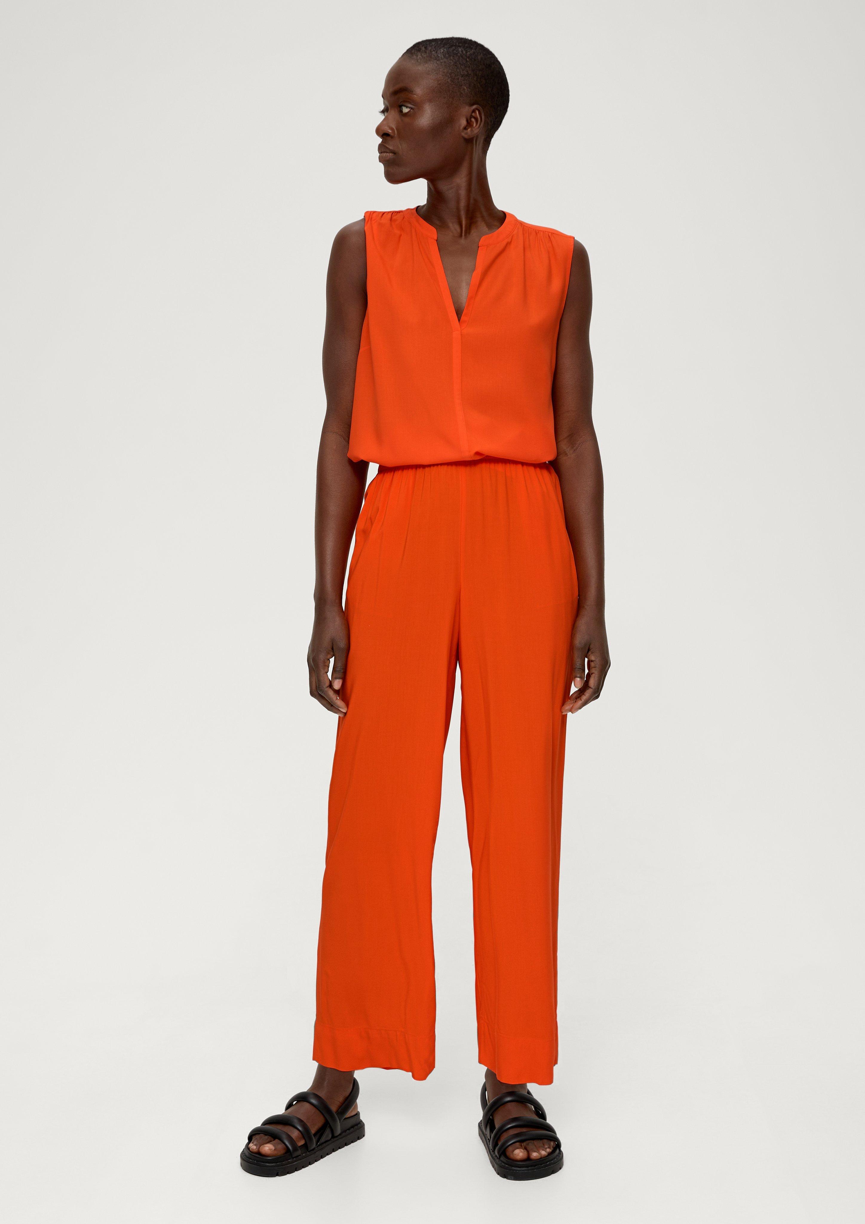 relaxed-hose-aus-viskose-dunkelorange-s-oliver