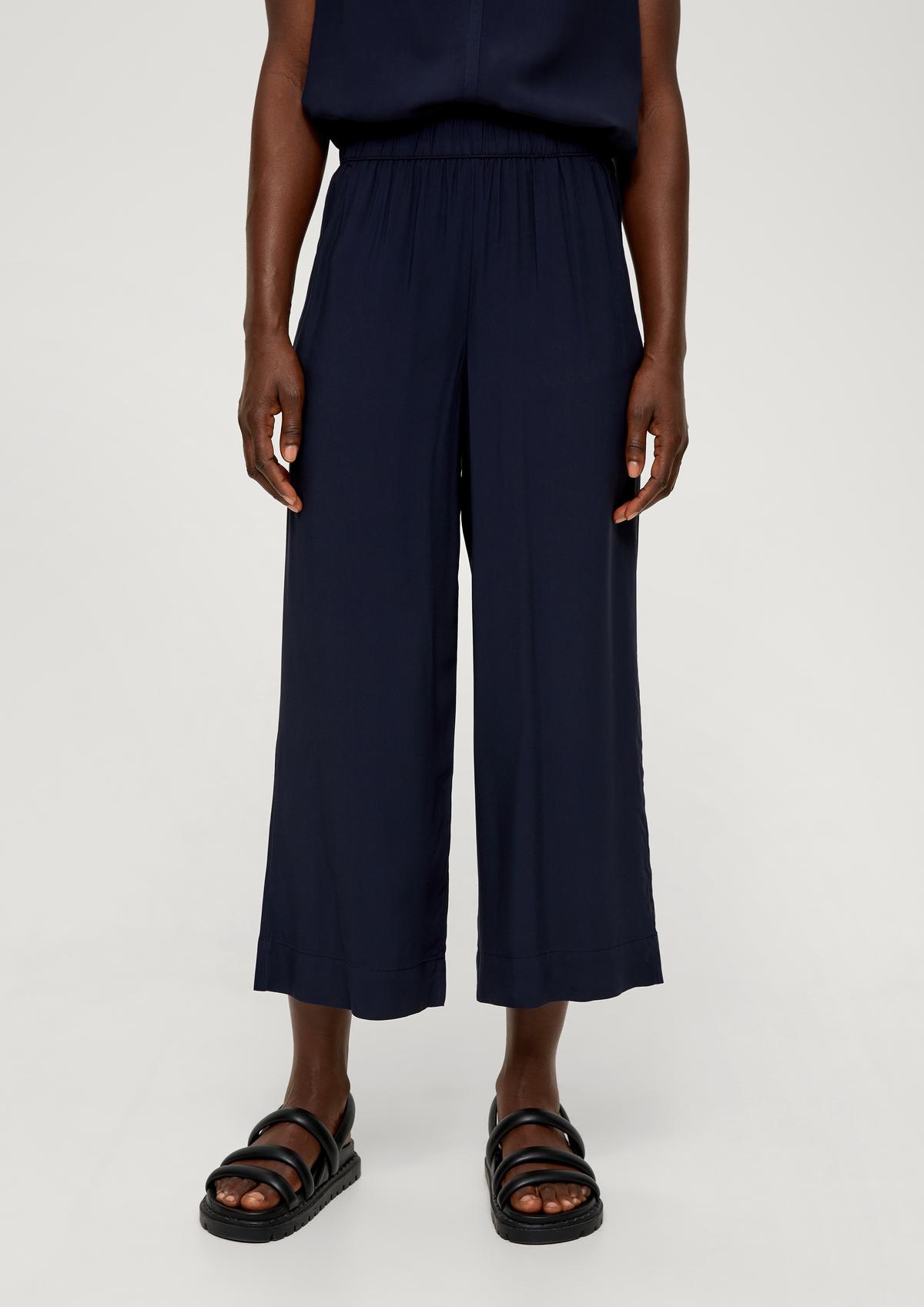 s.Oliver Relaxed fit: viscose trousers