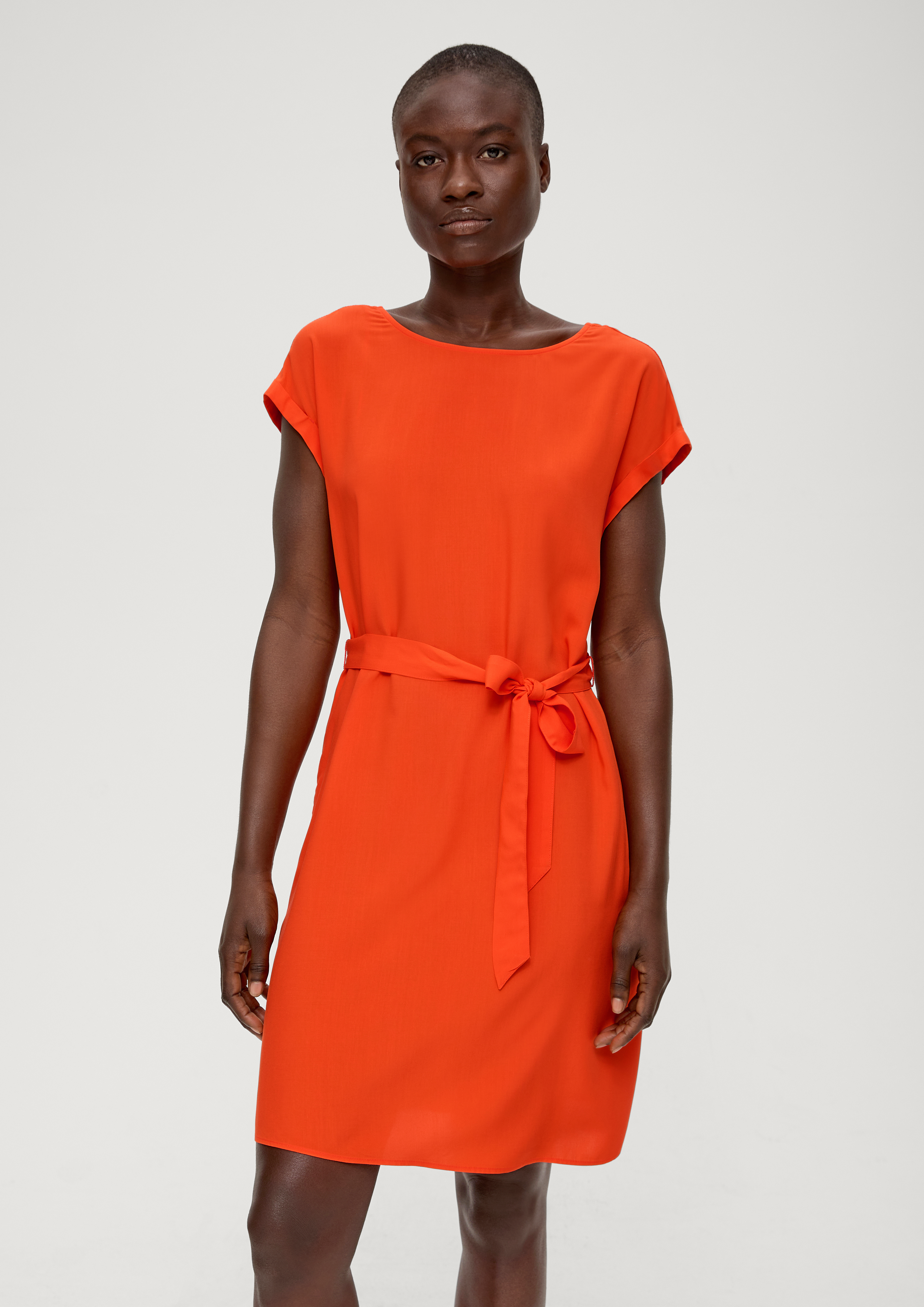 A line shift dress with clearance sleeves