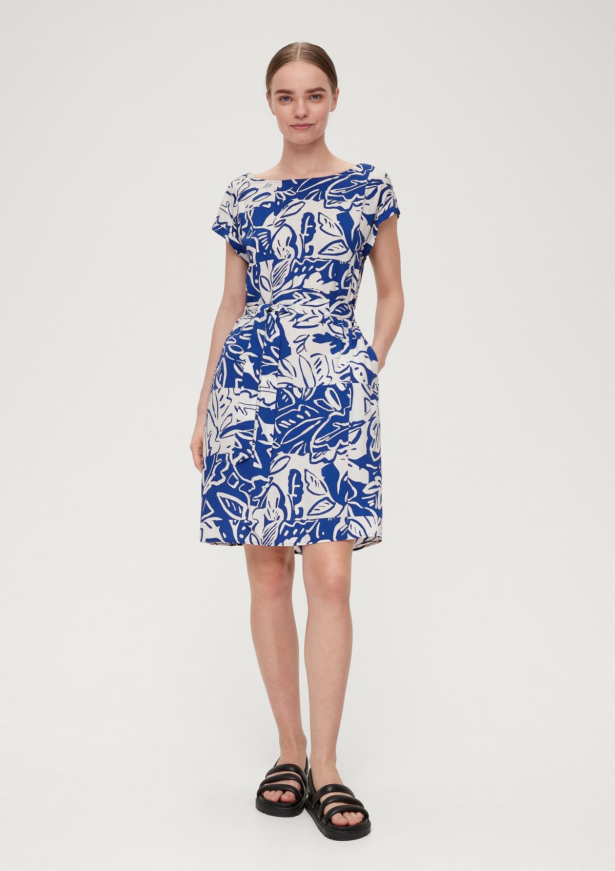 s.Oliver Viscose dress with tie