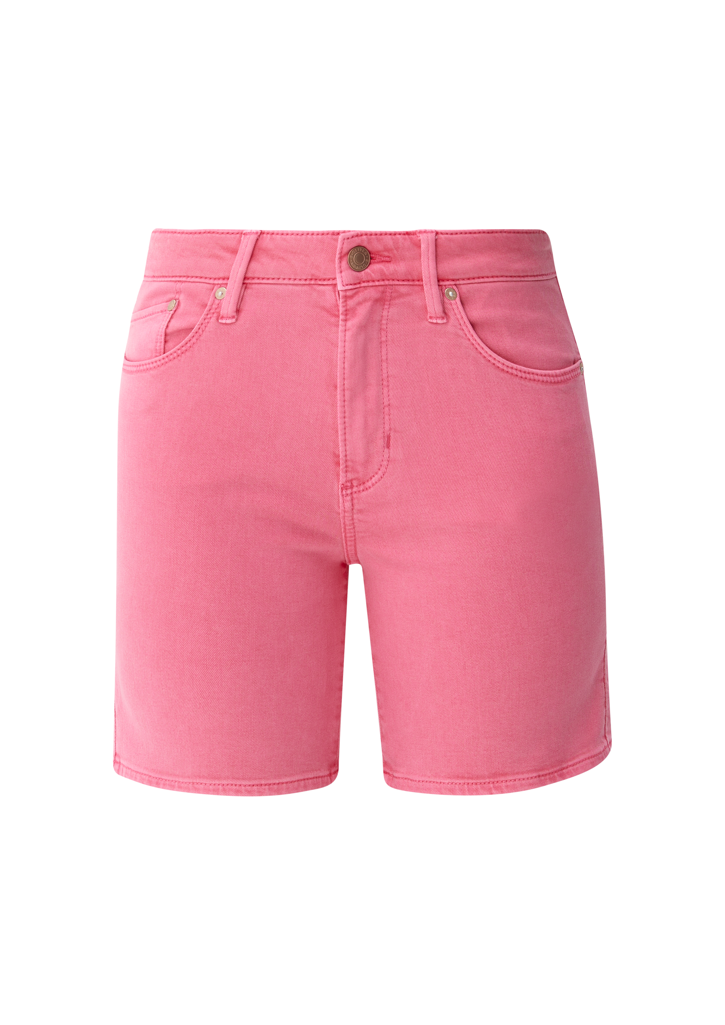 s.Oliver - Jeans-Shorts Betsy / Slim Fit / Mid Rise / Slim Leg, Damen, Rosa