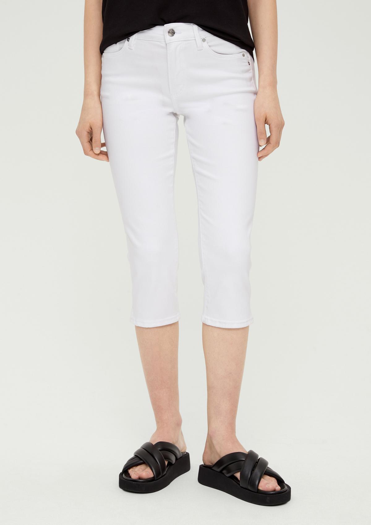 s.Oliver Slim fit: jeans with a saddle yoke