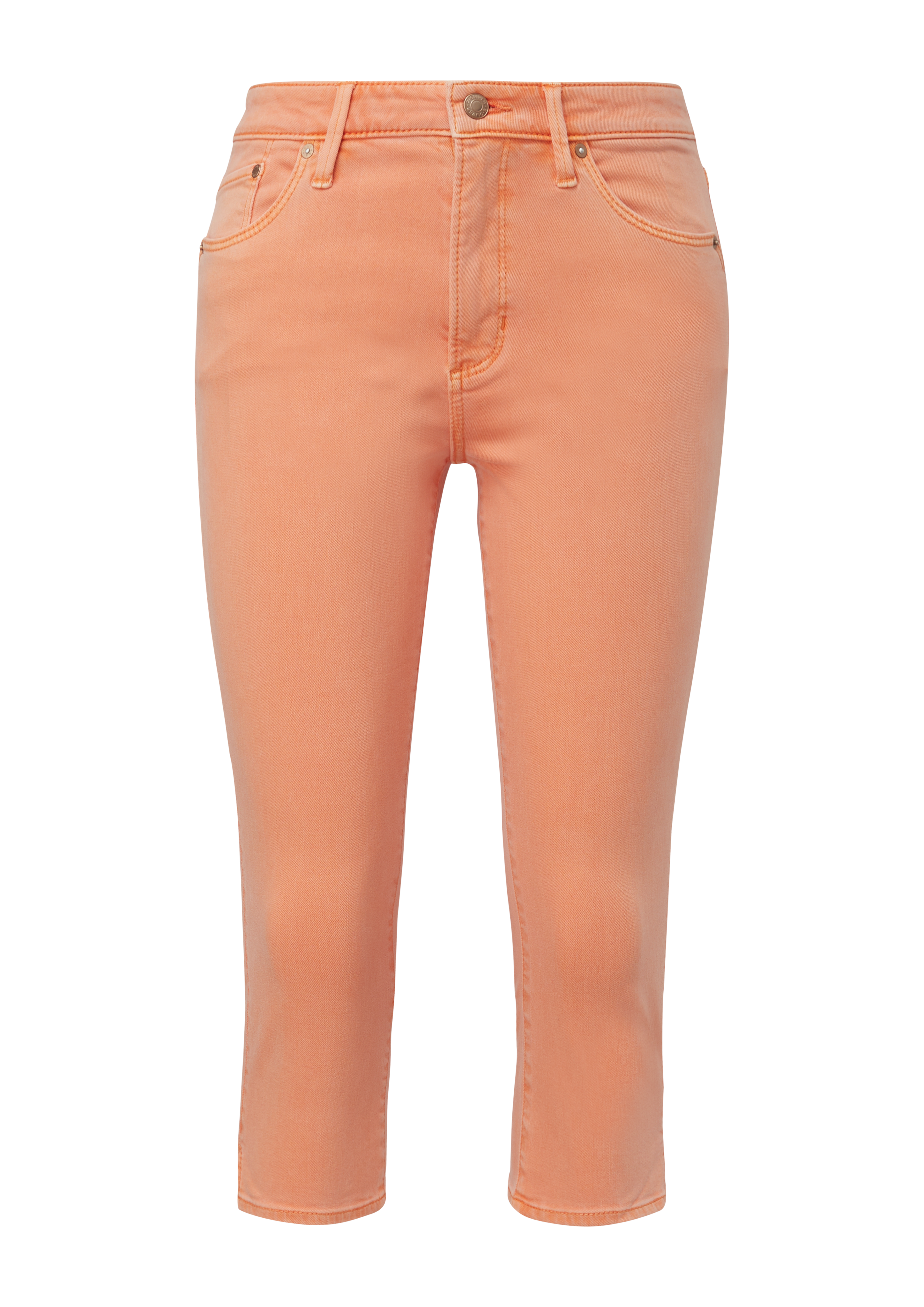 s.Oliver - Ankle-Jeans Betsy / Slim Fit / Mid Rise / Slim Leg, Damen, Orange