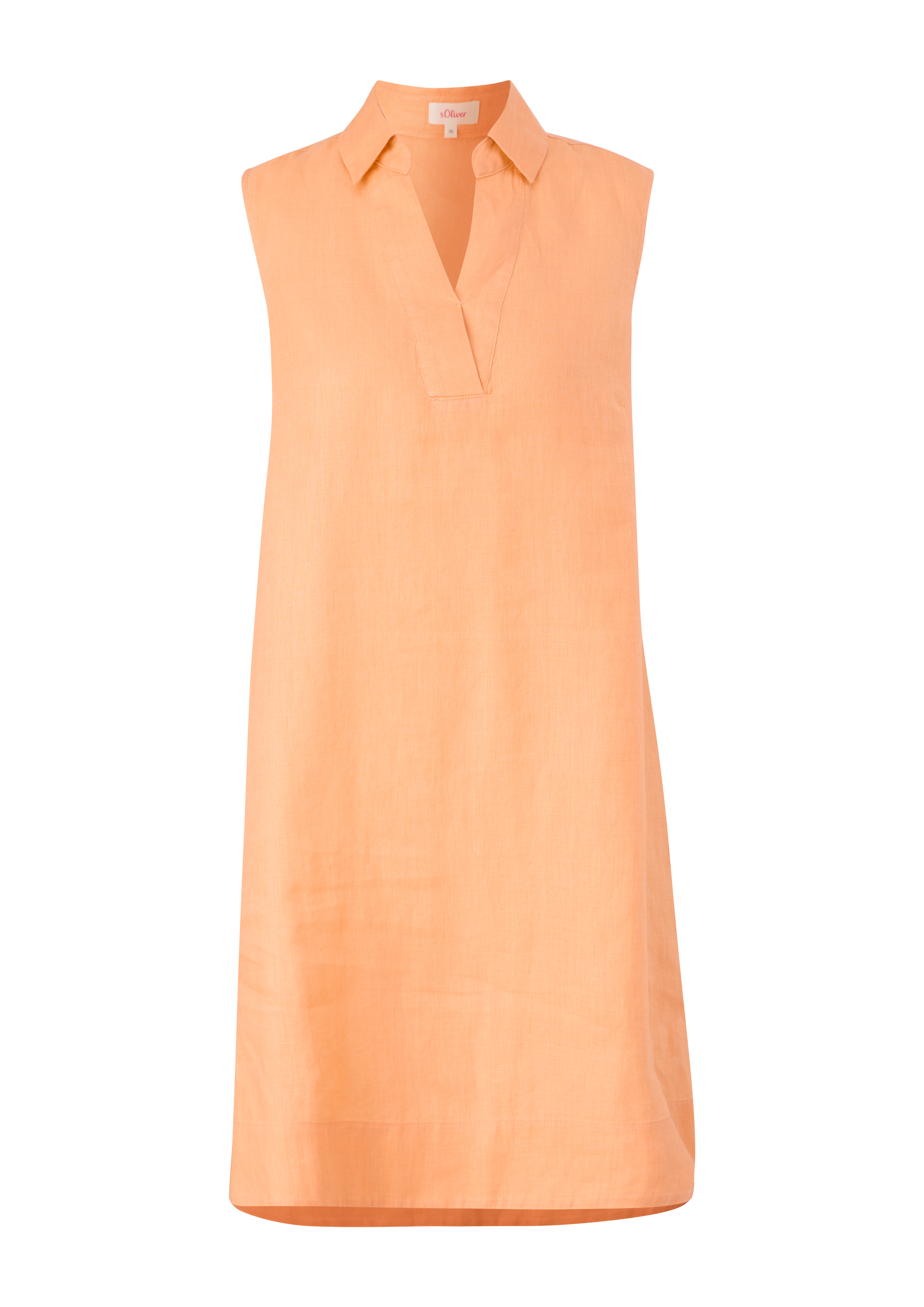 s.Oliver - Blusenkleid aus Leinen, Damen, Orange