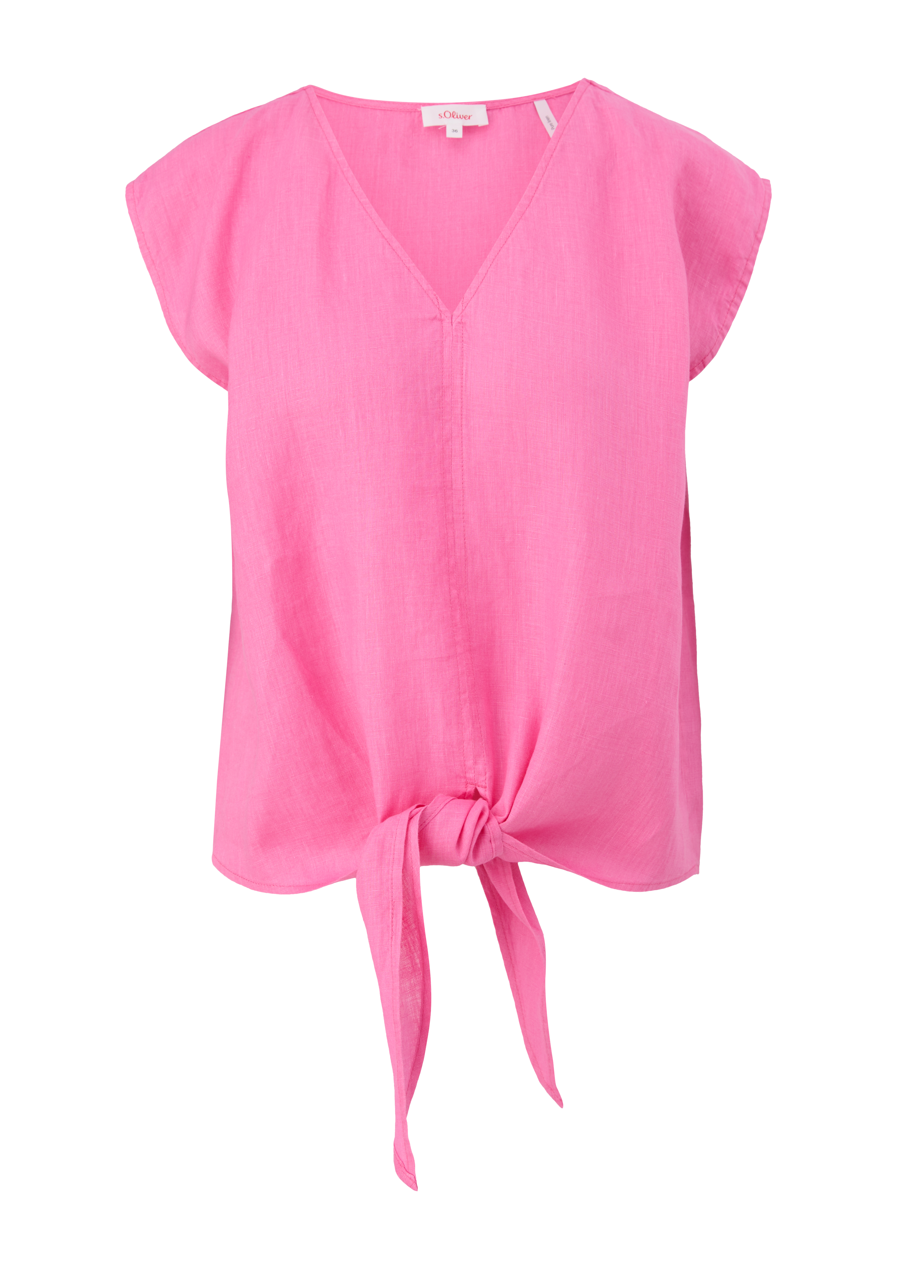 s.Oliver - Bluse mit Knoten-Detail, Damen, Rosa