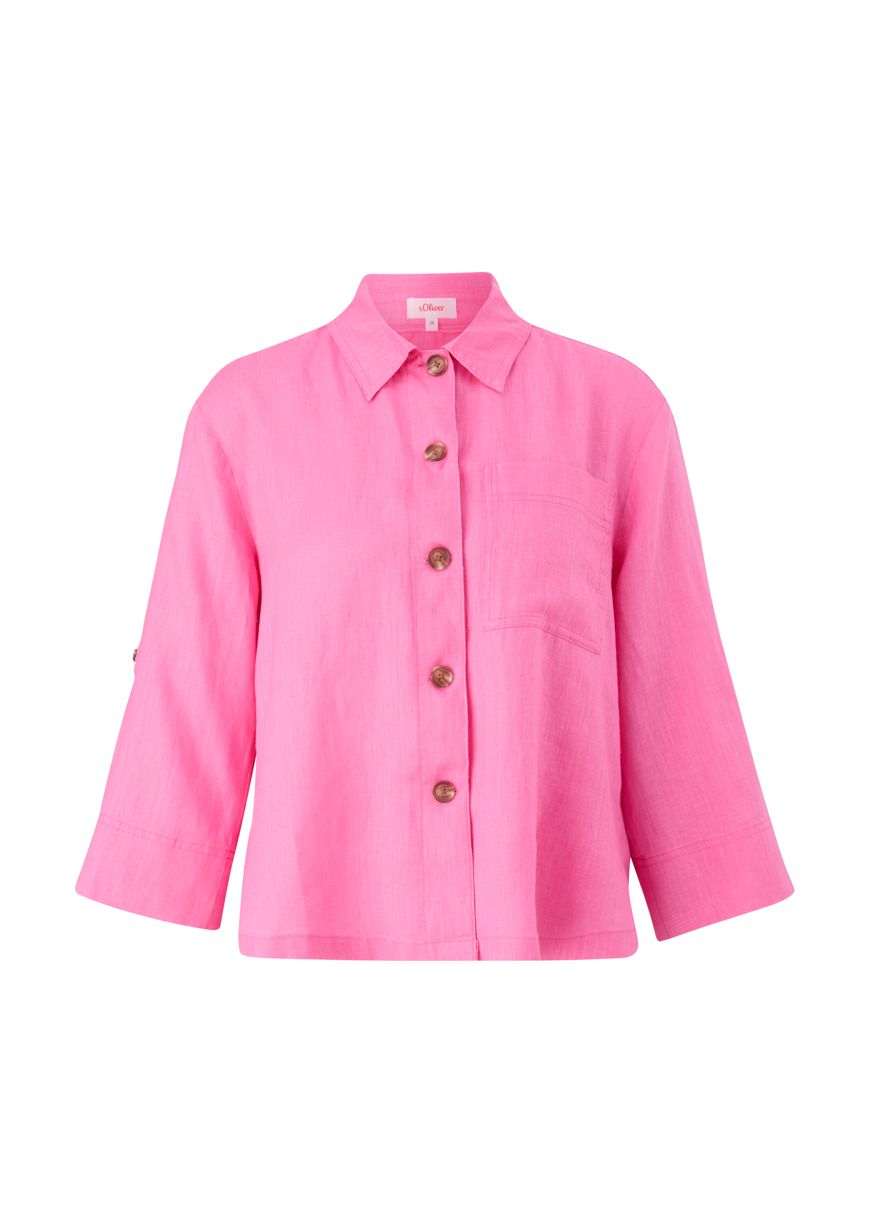 s.Oliver - Bluse aus Leinen, Damen, Rosa