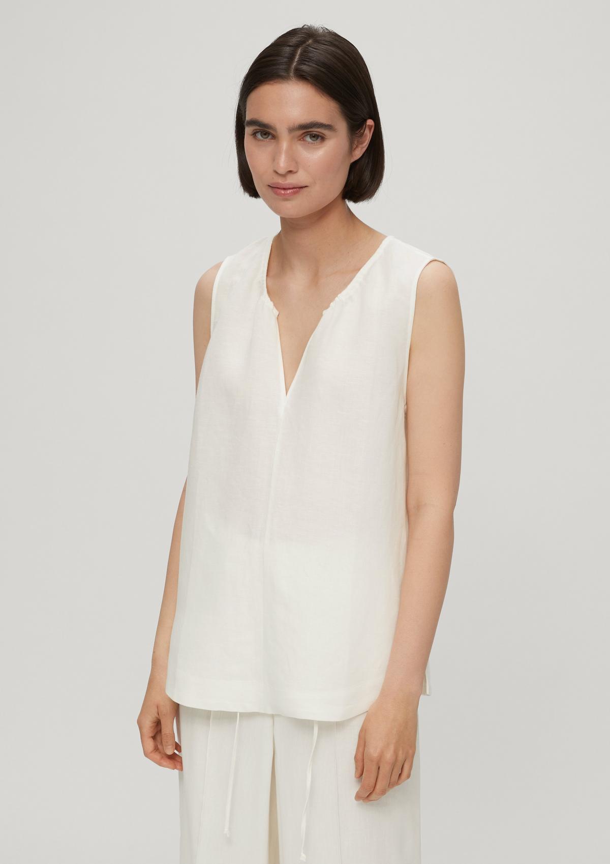 s.Oliver Linen blend blouse top