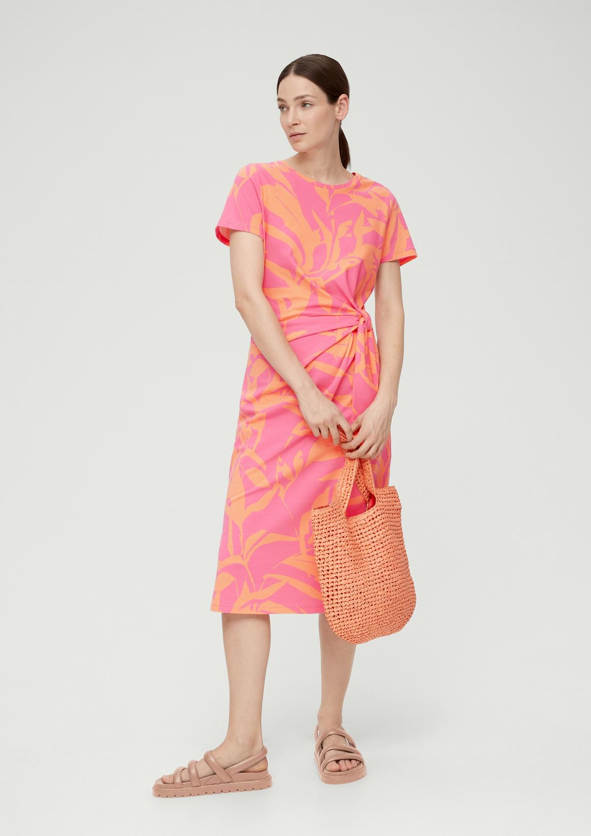 Kleid - Baumwollstretch aus pink