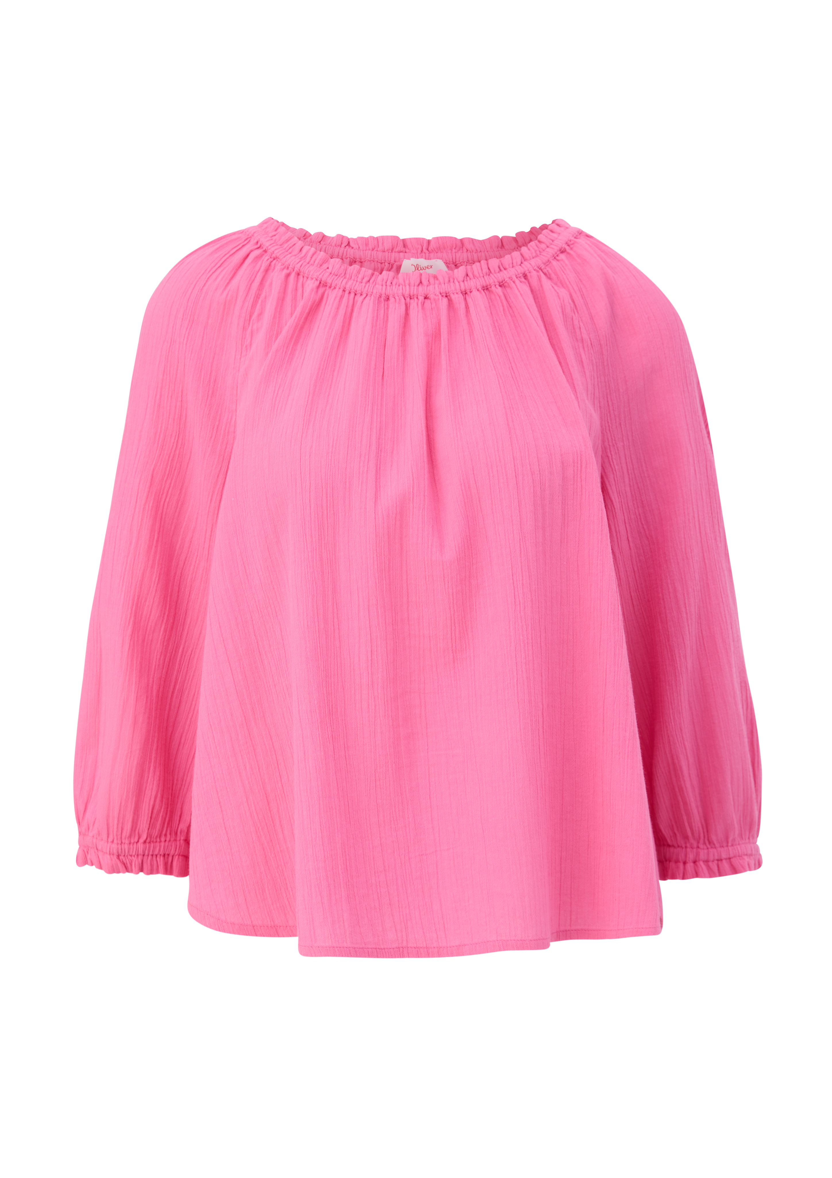 s.Oliver - Bluse in Crêpe-Optik, Damen, Rosa