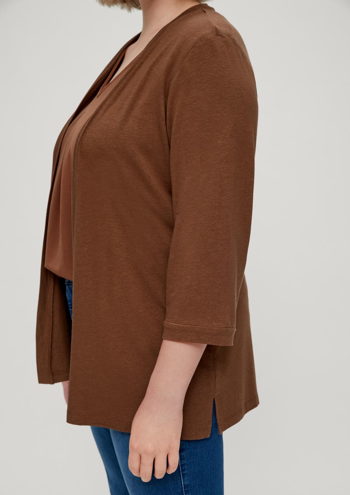 s.Oliver Cardigan made of blended viscose with linen